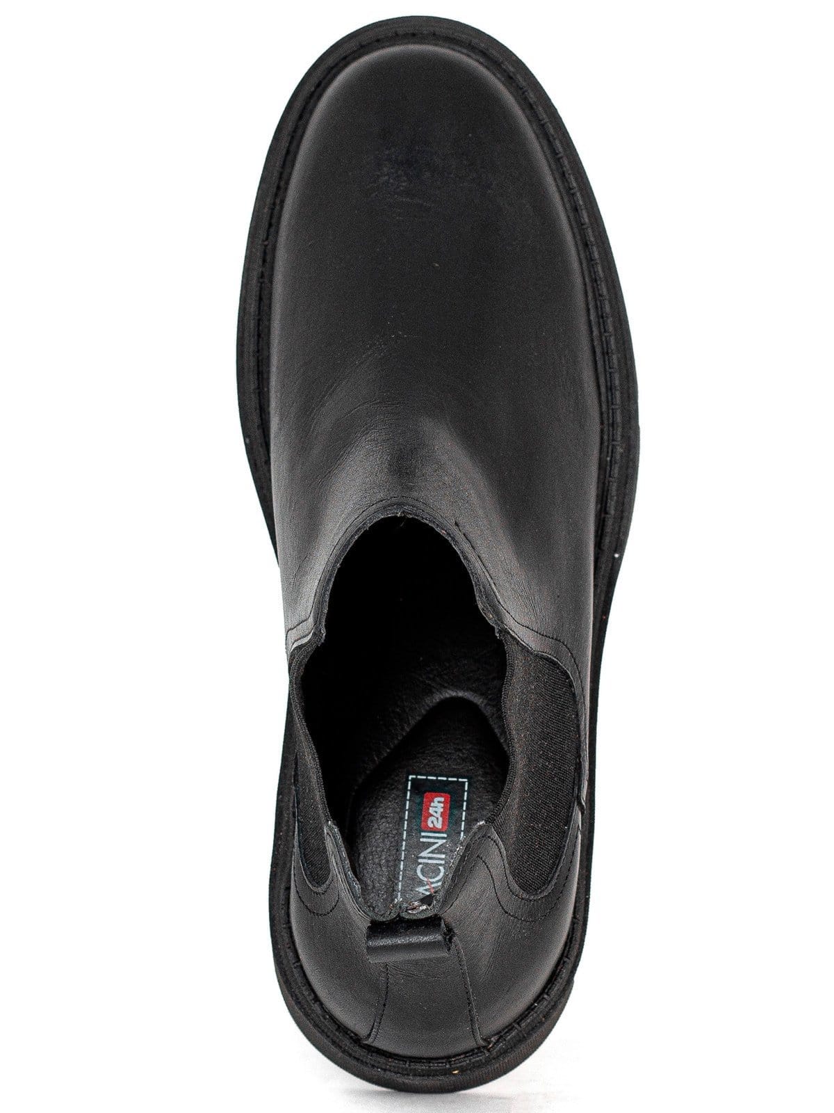 Vista 2 Bota Masculina Ferracini 24h Aston Couro Tratorada Confortável Elástico Preto All Black FERRACINI preto black