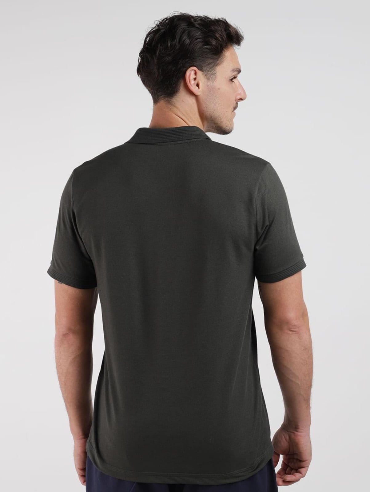 Vista 2 Polo Piquet Manga Curta Masculina DZero preto