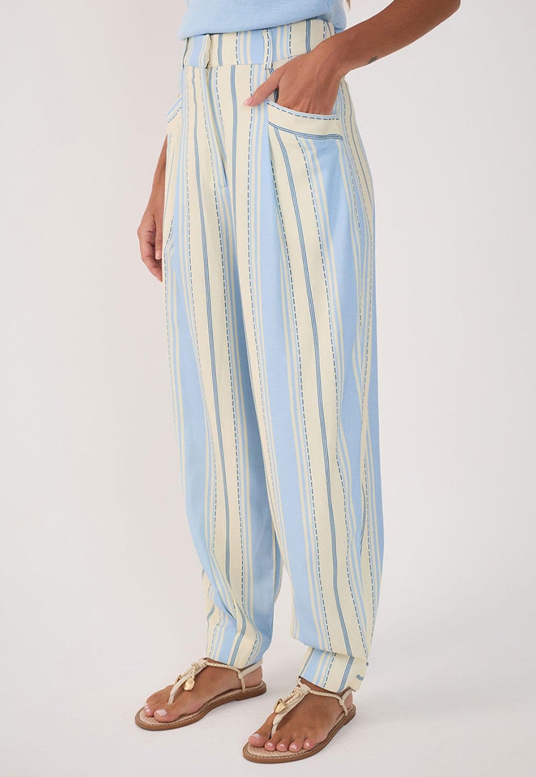 Calça Dress To Barrel Listrada