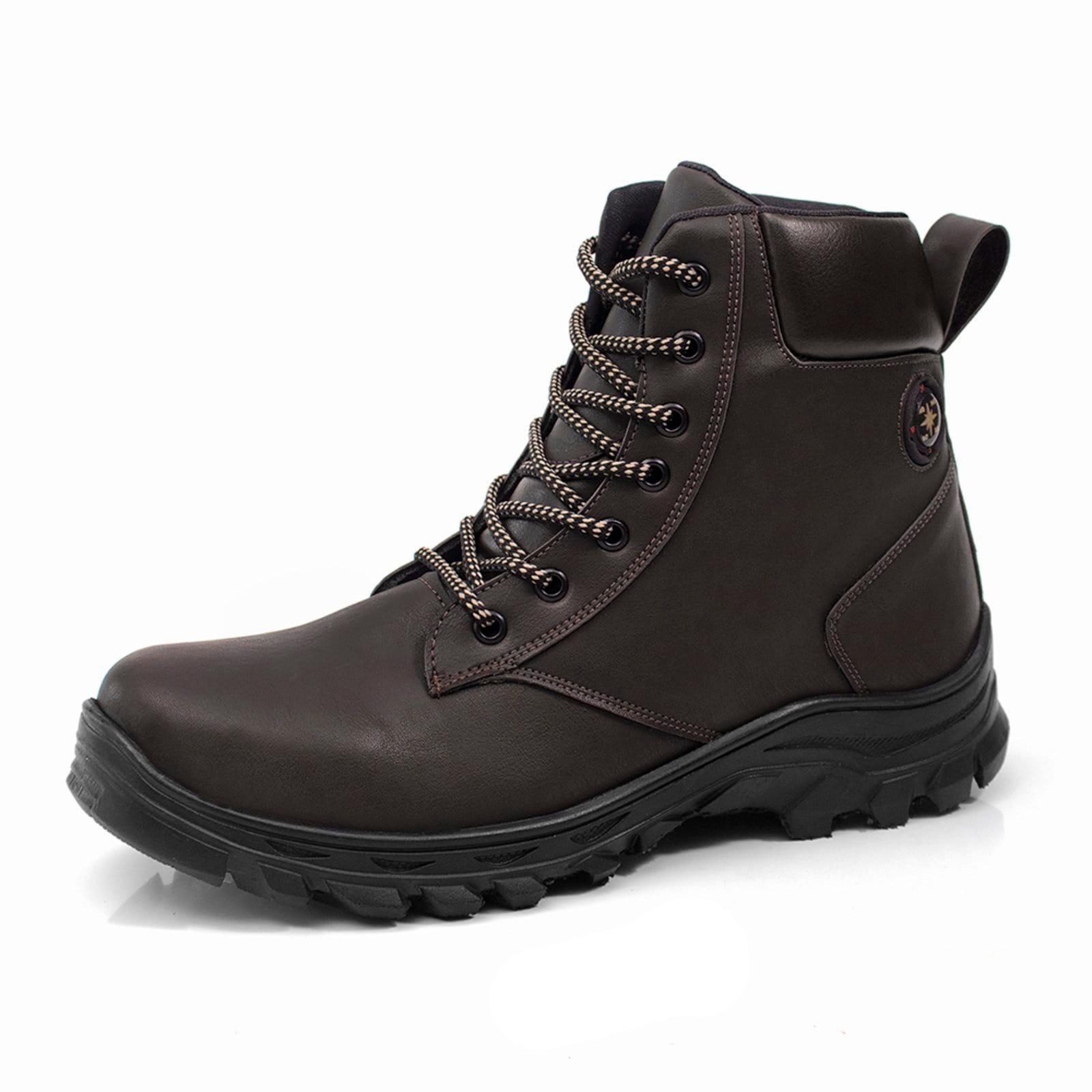 Bota Masculina Adventure Coturno Segurança Café