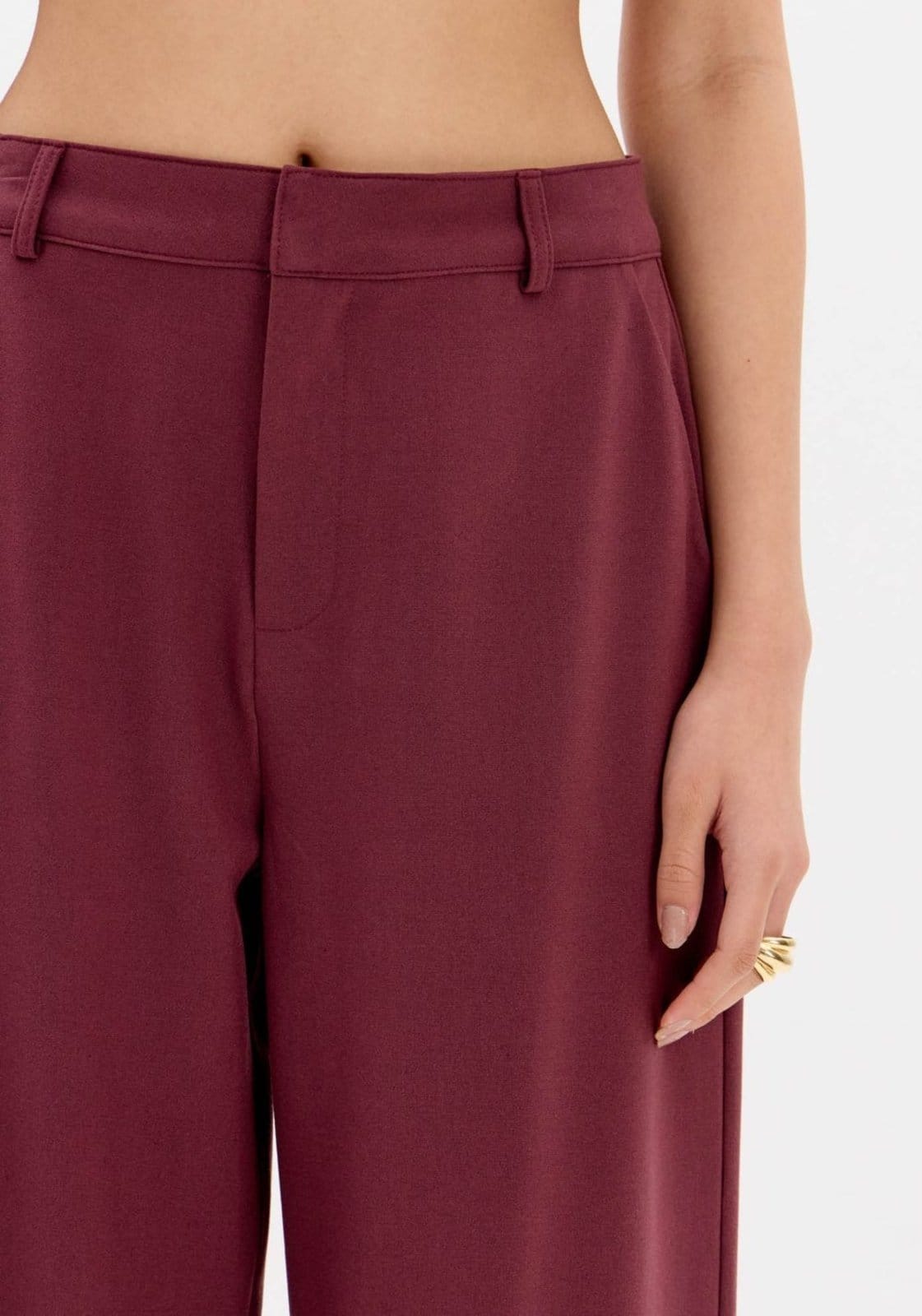 Vista 2 Calça Full Length Cintura Média My Favorite Things vermelho