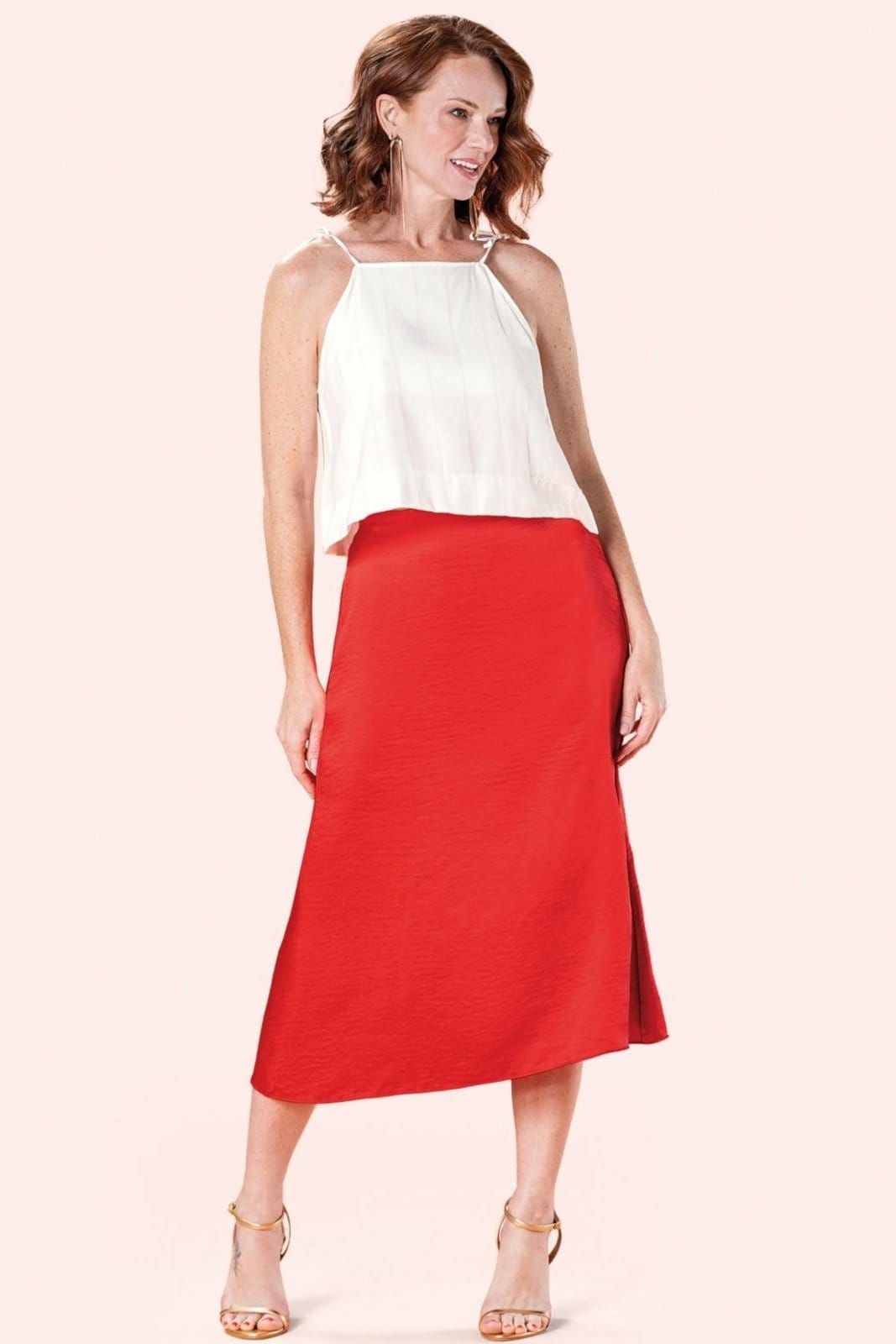 Saia Feminina Midi Lisa Marialícia