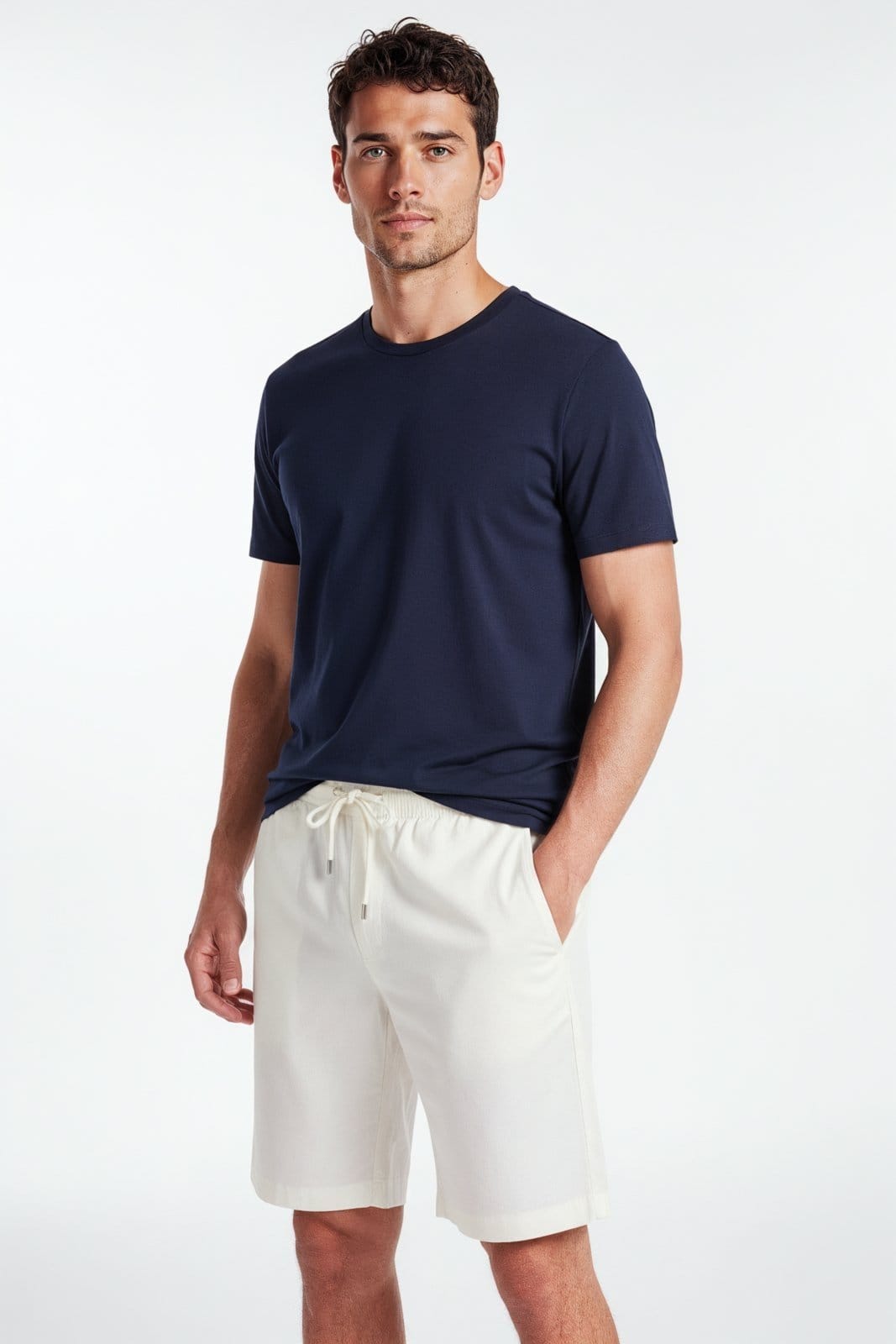 Short Cós Elástico Traymon - Off White