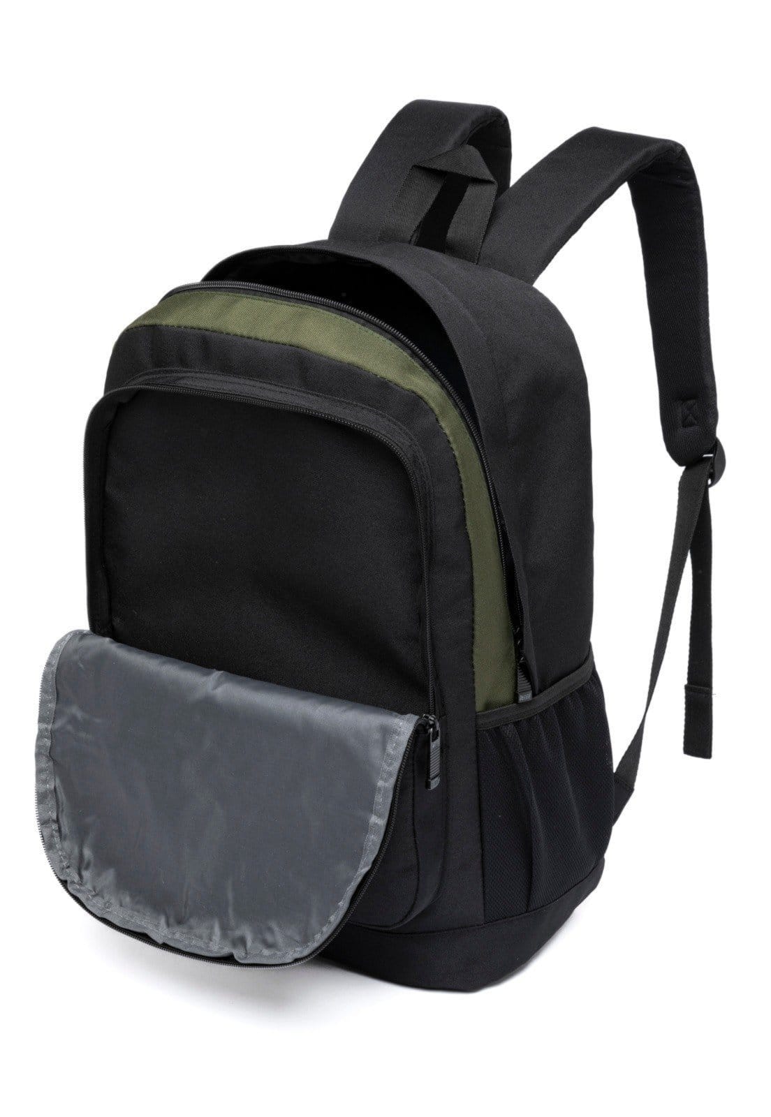 Vista 2 Mochila Masculina Reef Faculdade Escola Trabalho Moderna Espaçosa Casual Reef preto