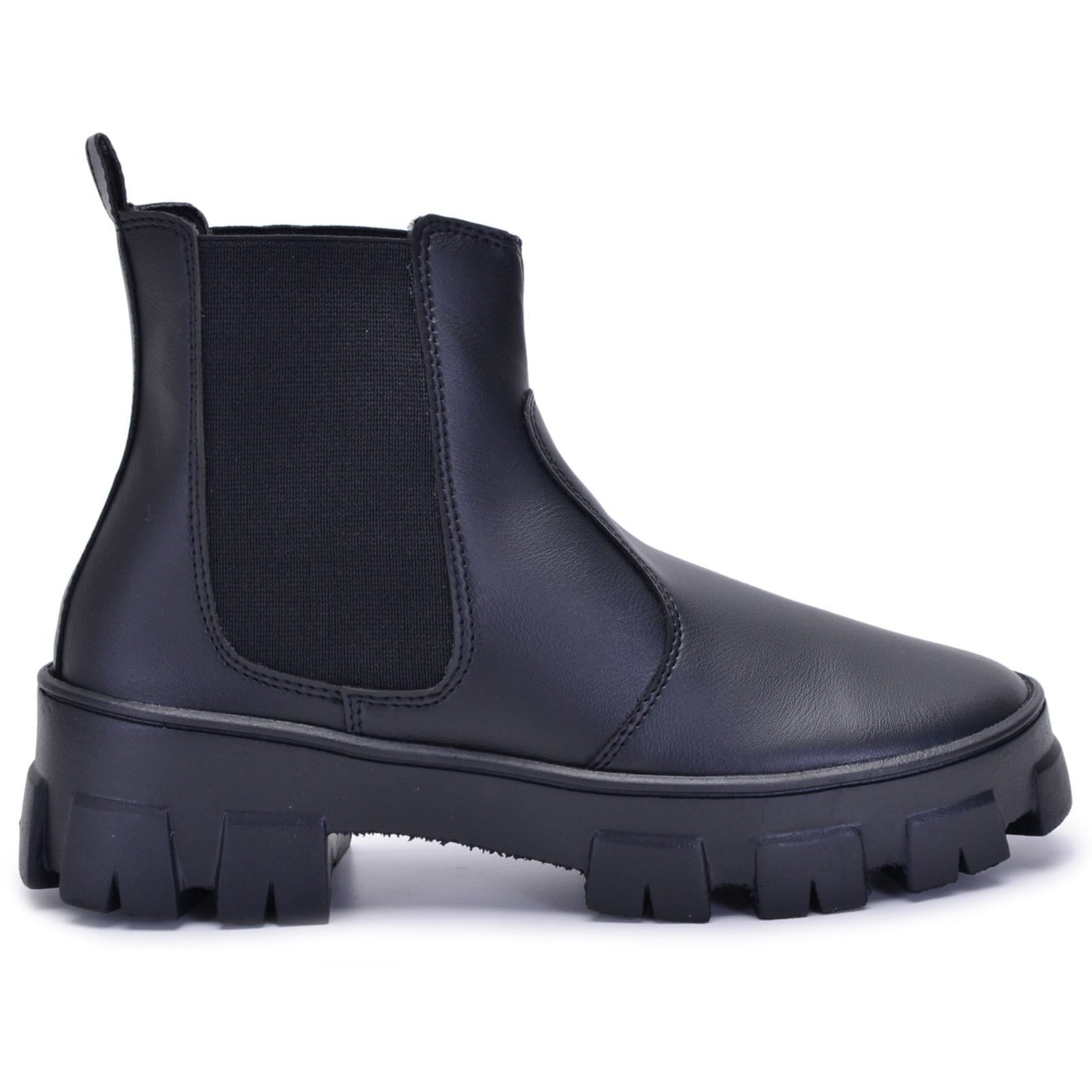 Coturno Bota Feminina Cano Medio Blogueira Fechada