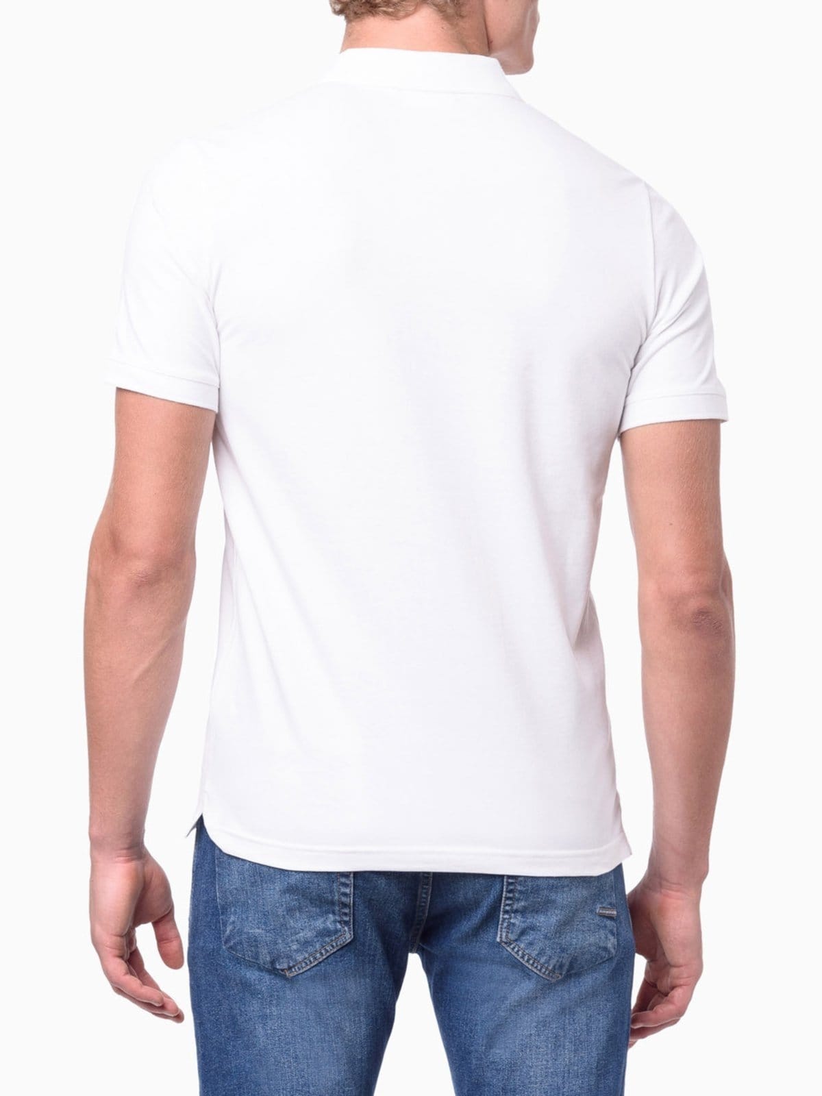 Polo Masculina Slim Piquet Calvin Klein