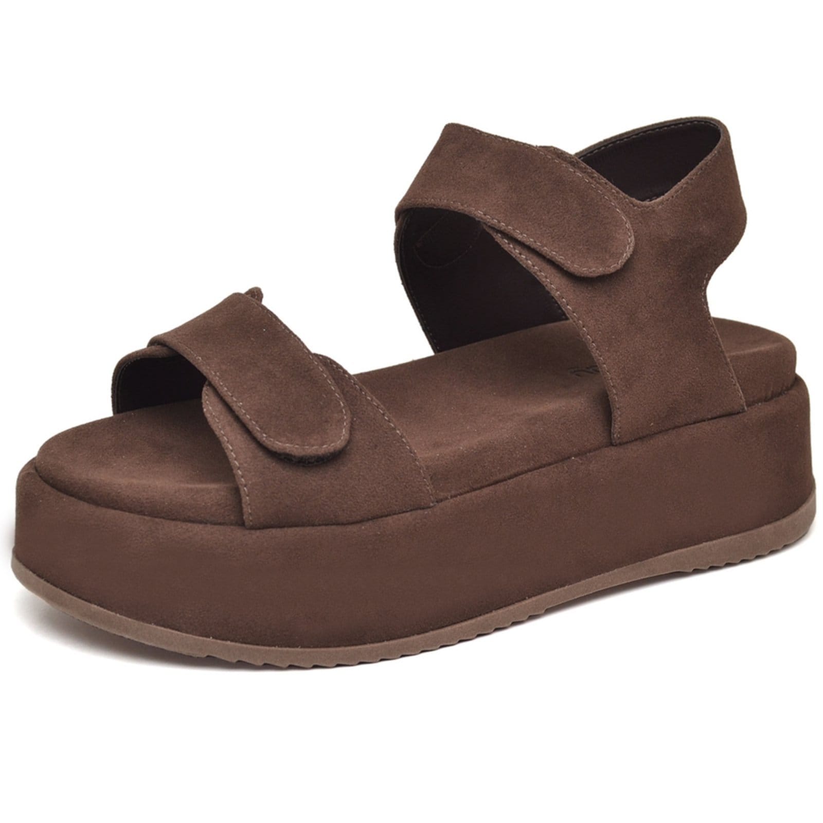 Vista 2 Sandália Papete Plataforma Feminina DUBUY 2088FG DUBUY marrom