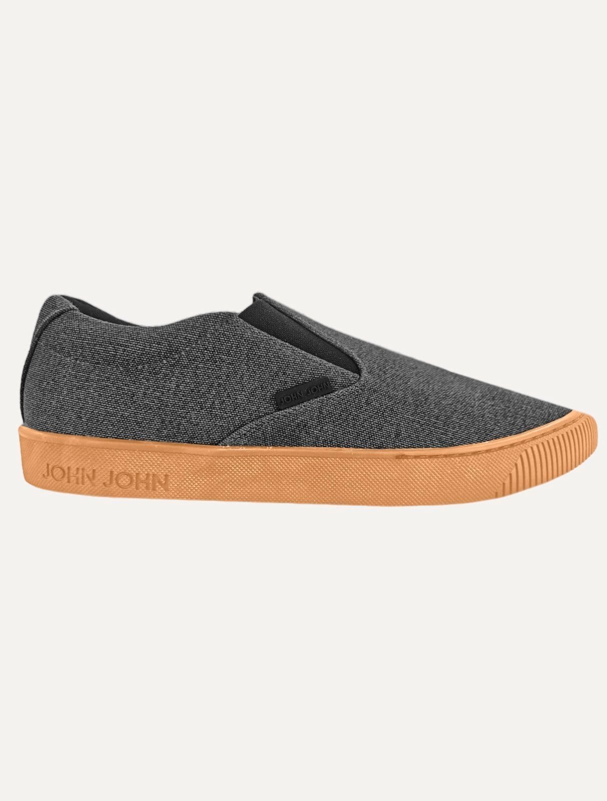 Vista principal Tênis John John Masculino Slip On Miami Canvas Mescla John John grafite