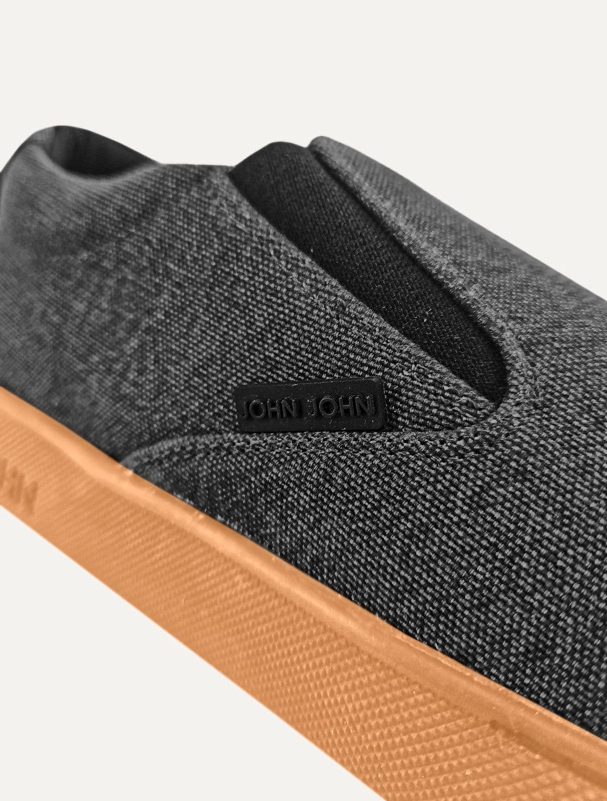 Vista 2 Tênis John John Masculino Slip On Miami Canvas Mescla John John grafite