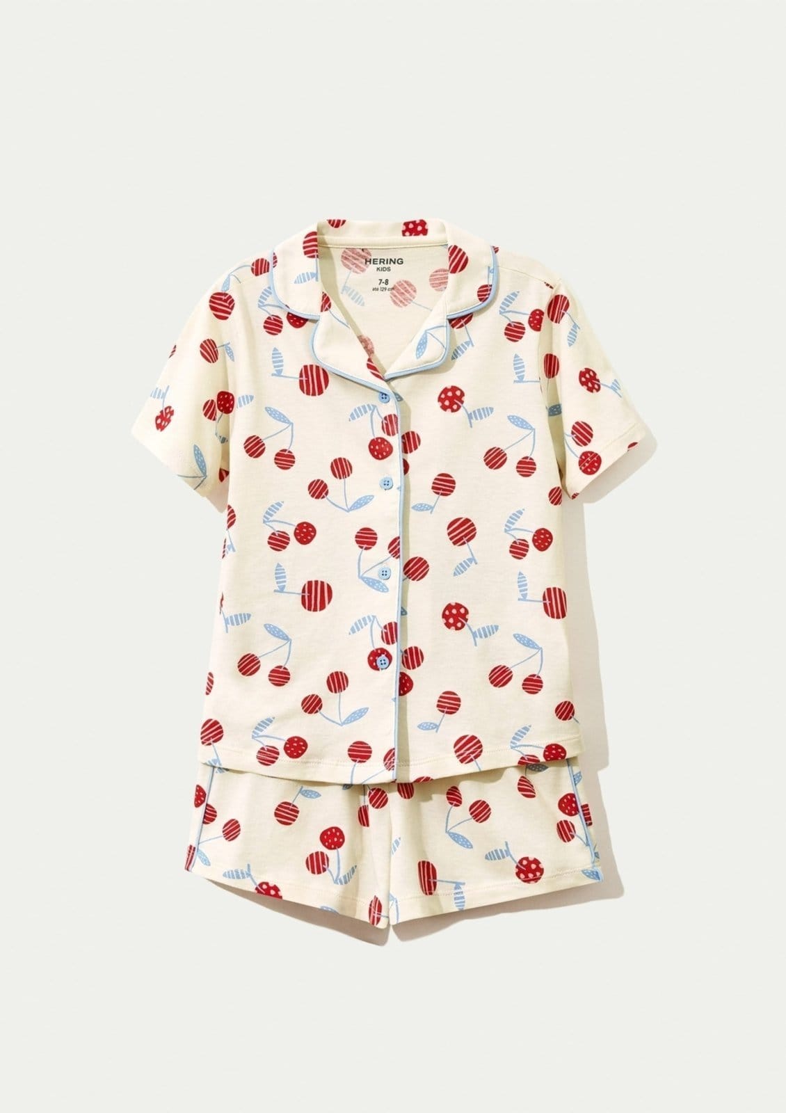 Vista 2 Pijama Menina Curto Estampado Hering Hering Kids cobre