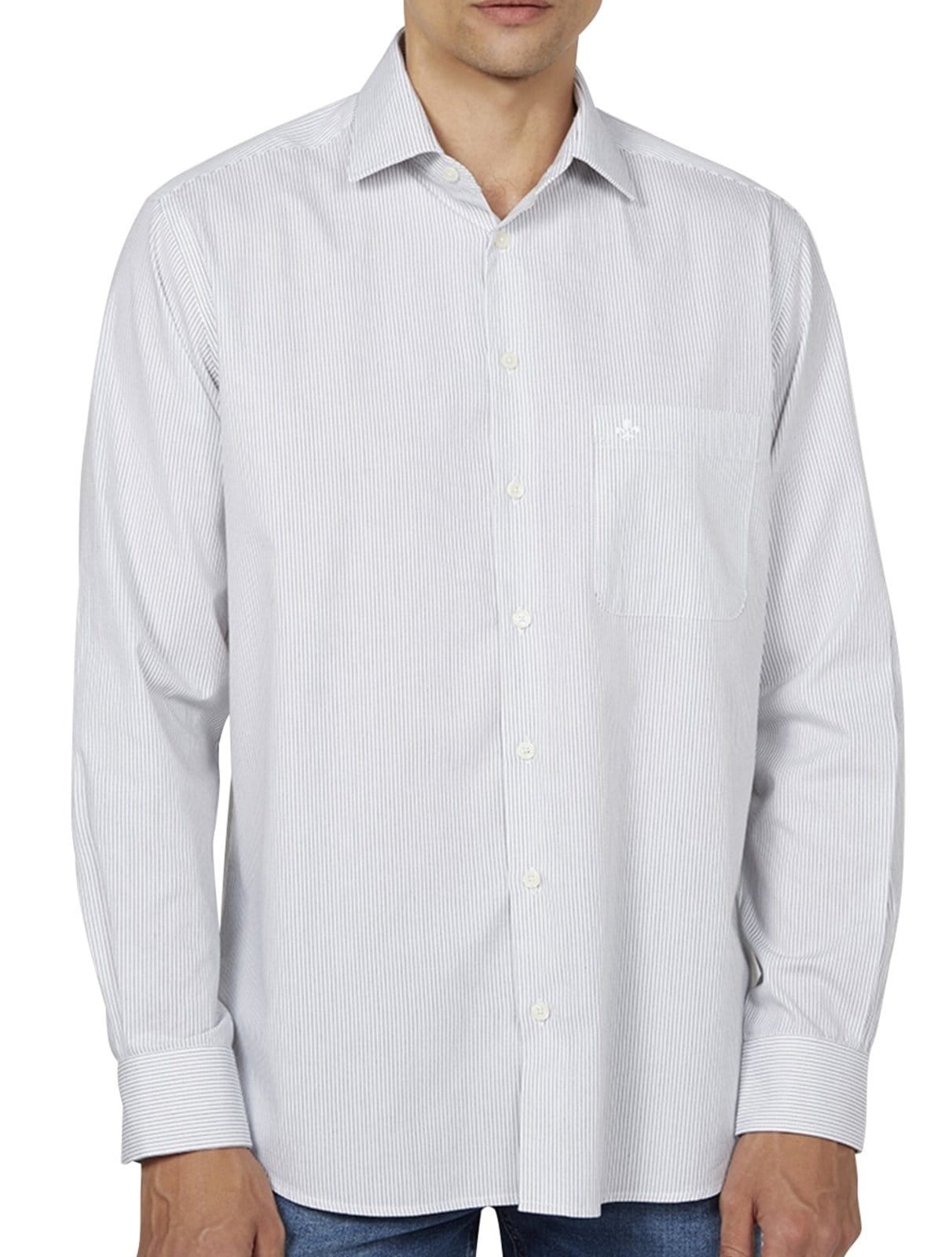 Camisa Dudalina Masculina Comfort Pocket Listrada Lines