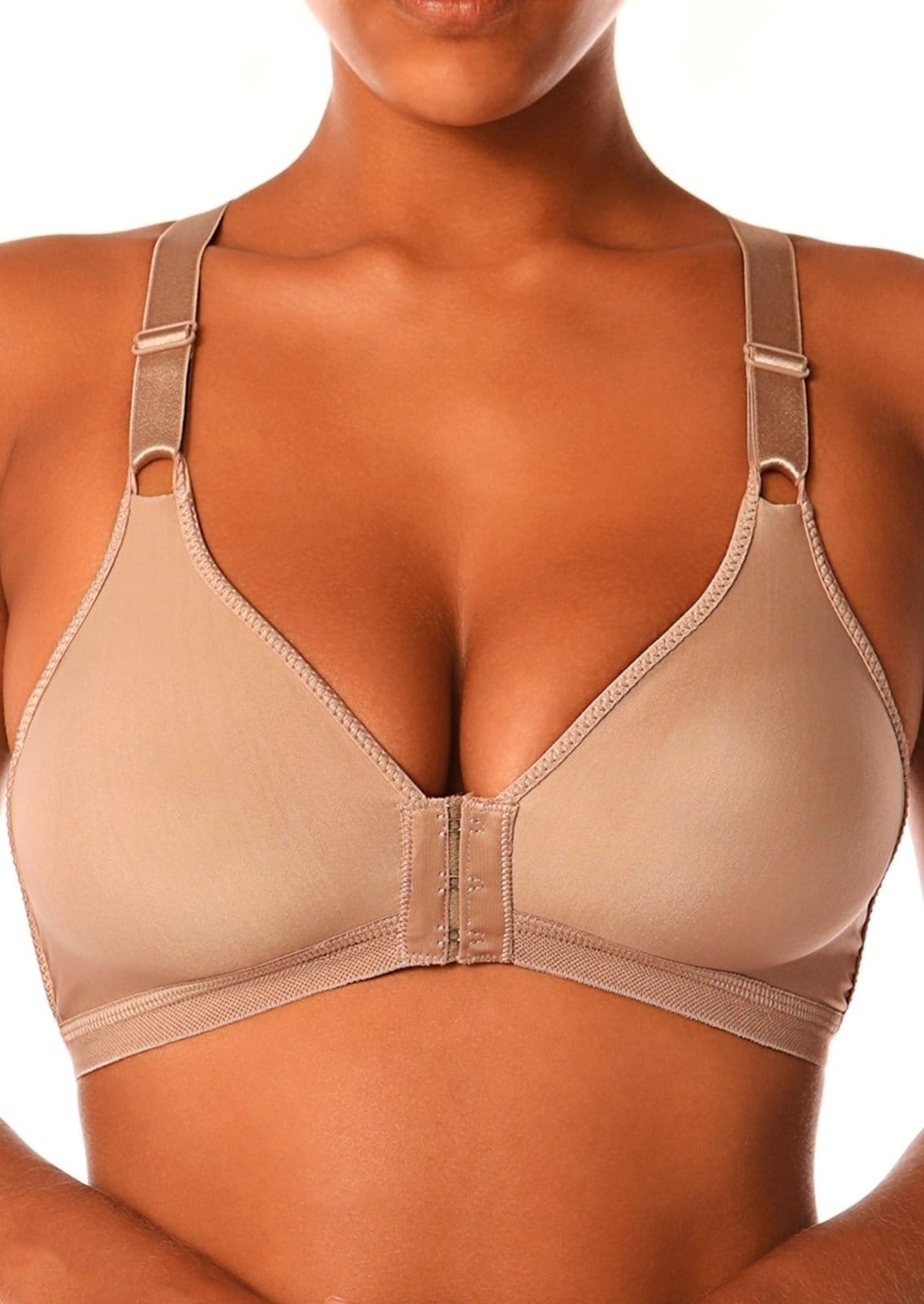 Vista 2 Kit com 2 Sutiãs Demillus 61818 Taça B Colorido Demillus bege