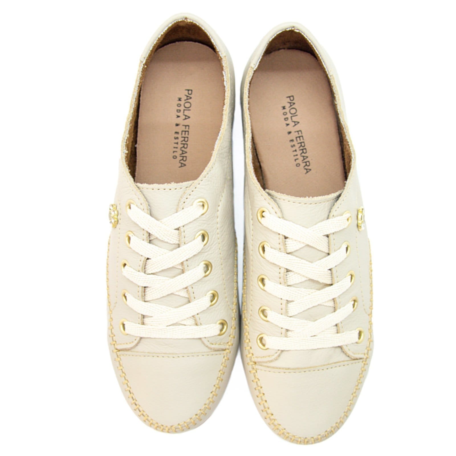 Tênis Sapatênis Coleção Paola Ferrara 2025 - COURO - TODO FORRADO - Cod800 Fascino