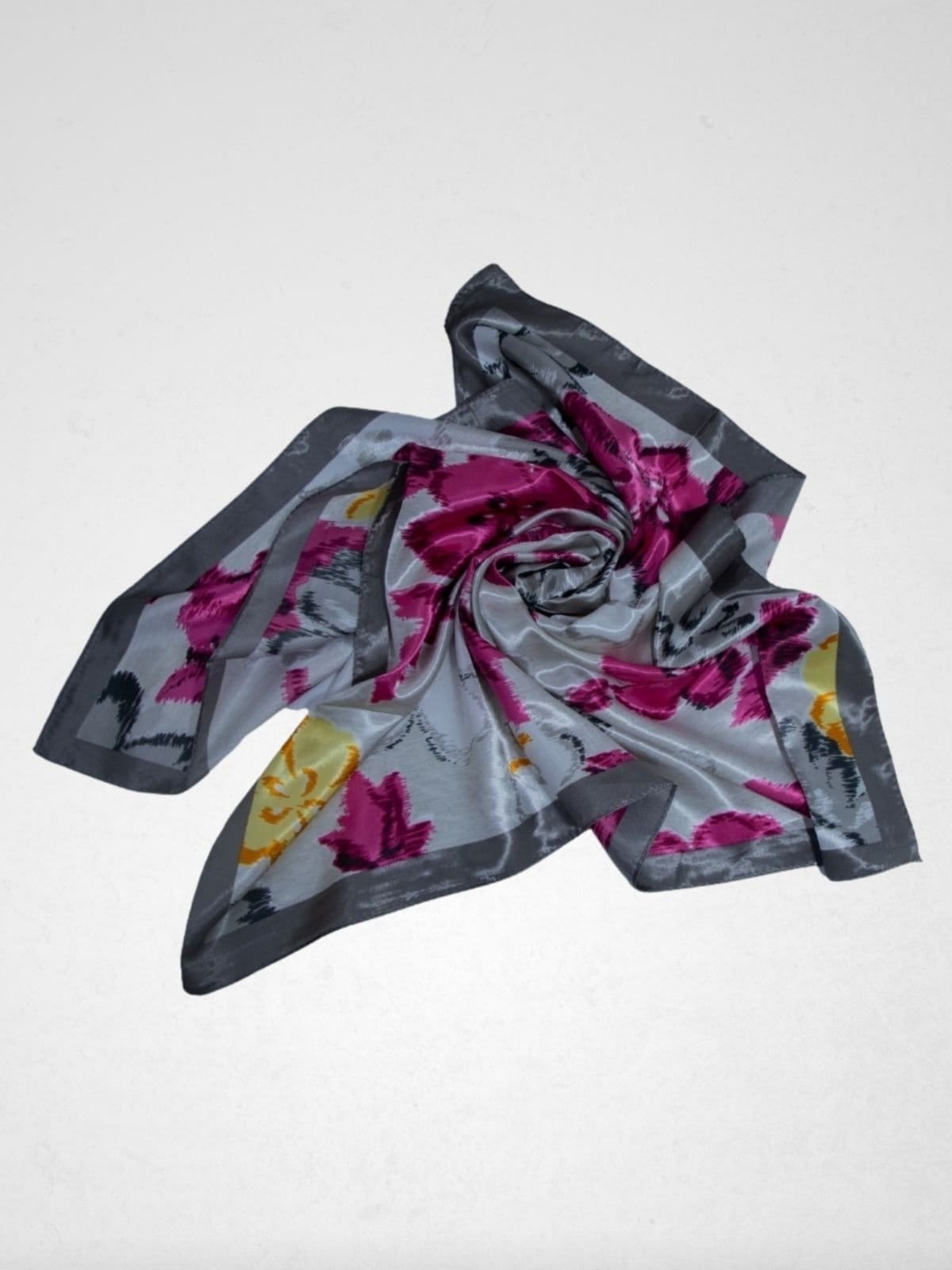 Lenço Via Lessa Milazzo Acetinado Estampa Floral - 2