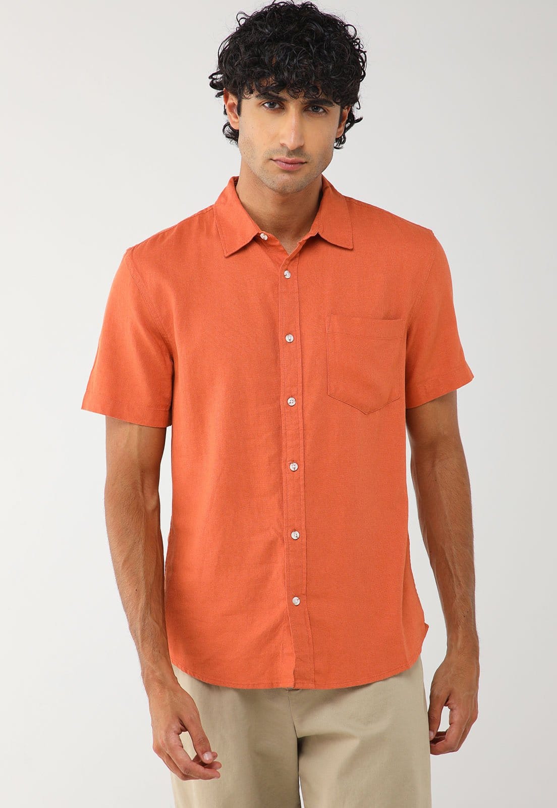 Camisa Masculina Hering Linho Viscose