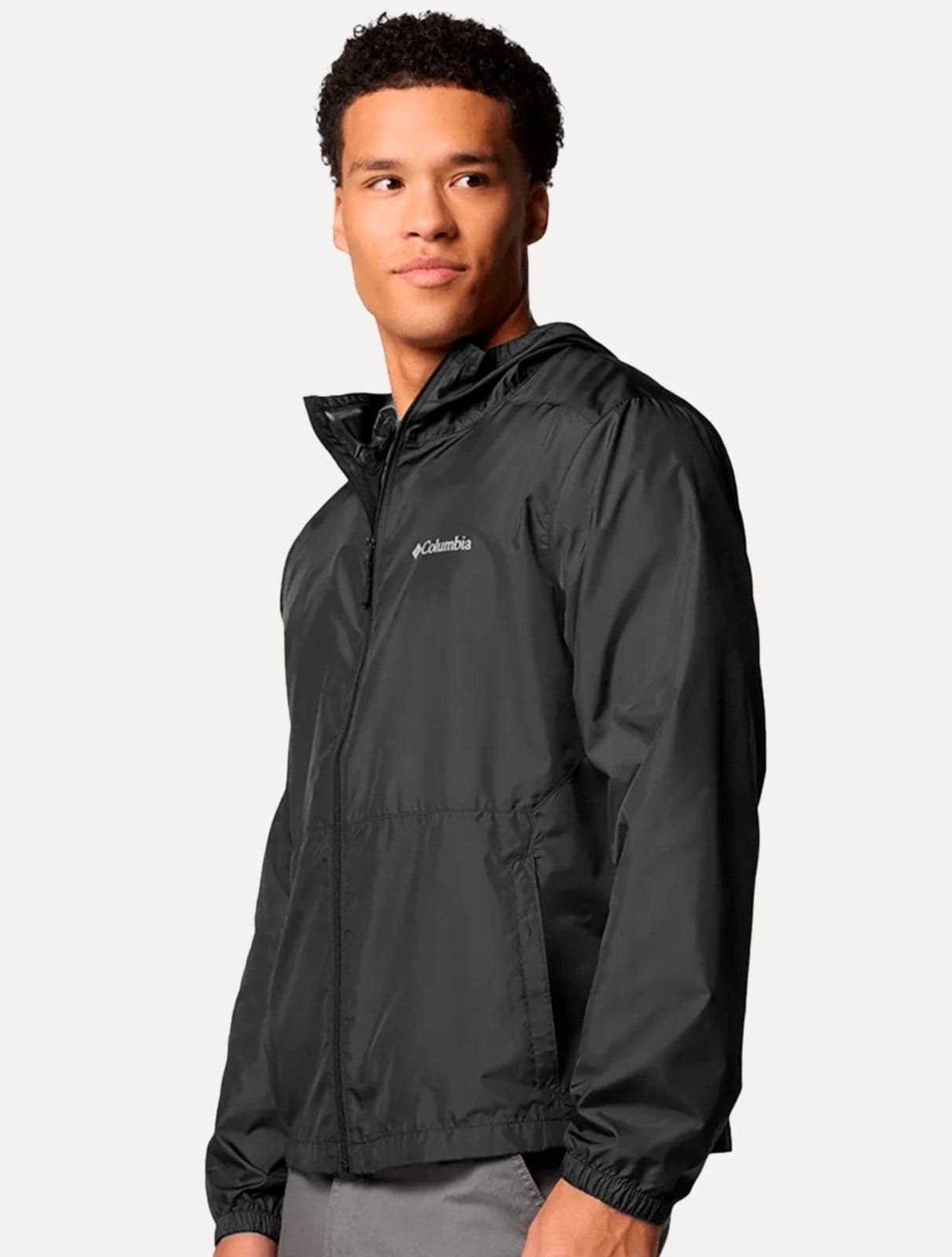 Vista 2 Jaqueta Columbia Masculina Discovery Loop Windbreaker Preta Columbia preto