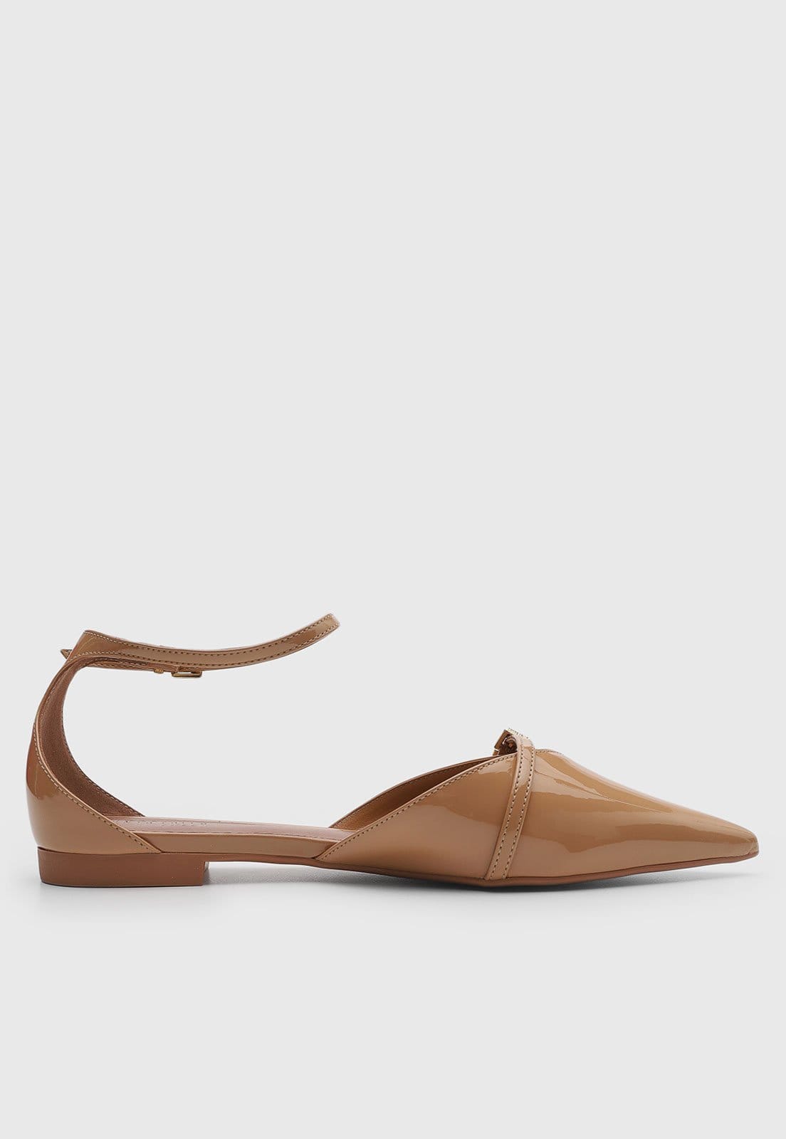 Vista 2 Sapatilha Feminina Santa Lolla Bico Fino Verniz Santa Lolla caramelo