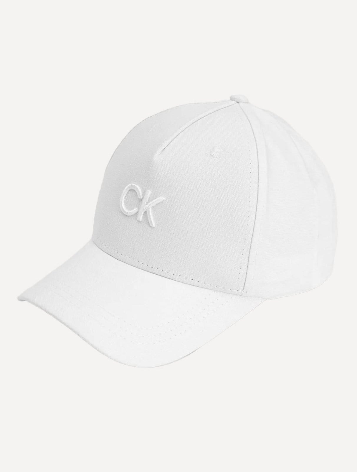 Boné Calvin Klein Masculino 5 Gomos CK Bordado Branco