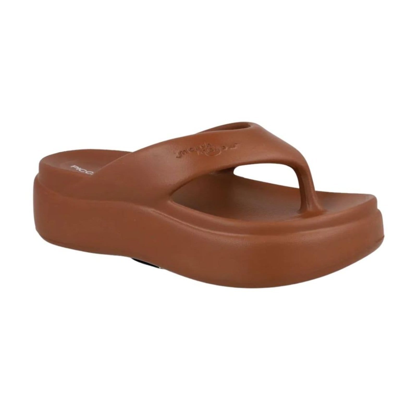 Vista 2 Tamanco Feminino Anabela Piccadilly Marshmallow Piccadilly marrom