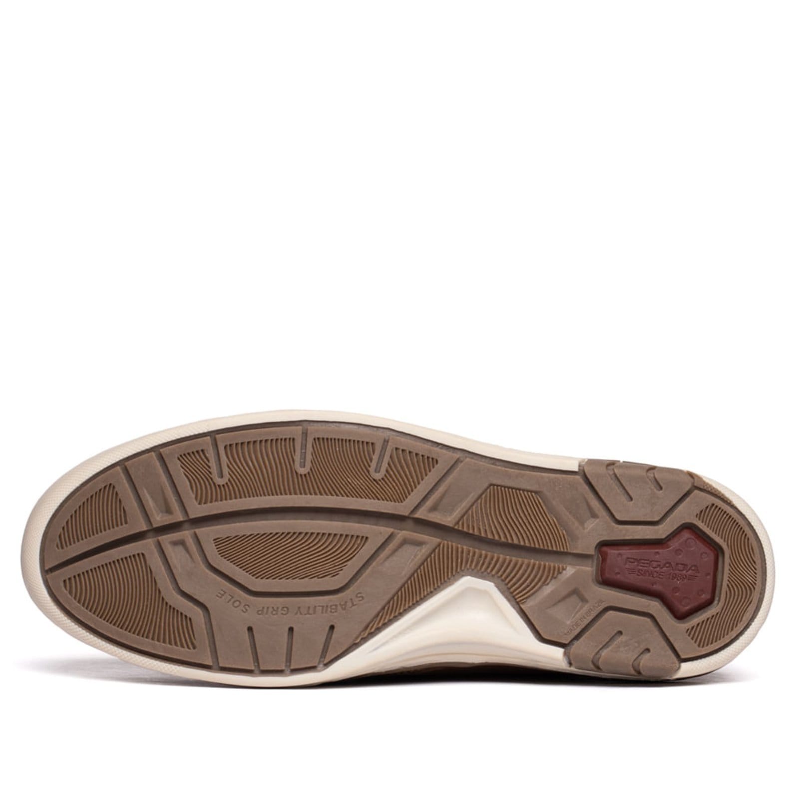 Vista 2 Sapato Masculino Pegada Couro Calce Fácil Claro PEGADA marrom