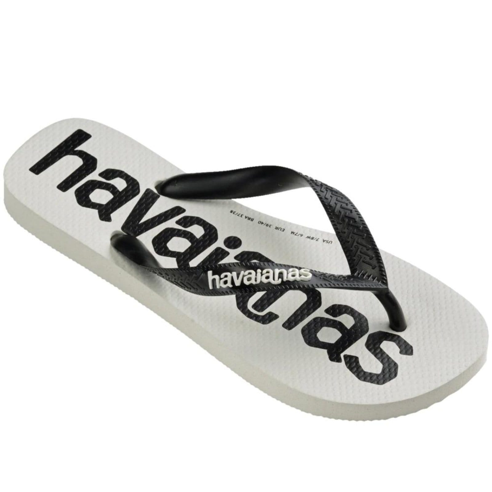 Chinelo Masculino Havaianas Logomania2 Fc Branco/Preto - 2