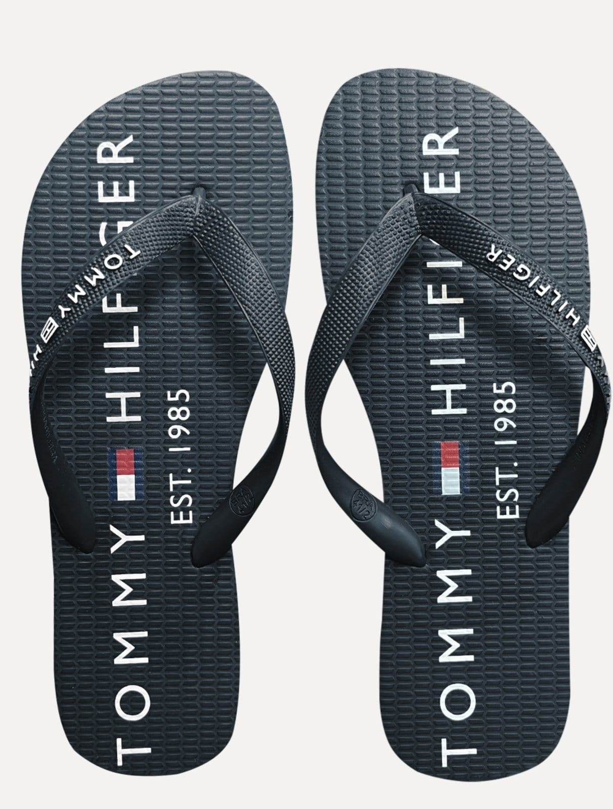 Chinelo Tommy Hilfiger Masculino Rubber Texture Strip Simon 34R Marinho