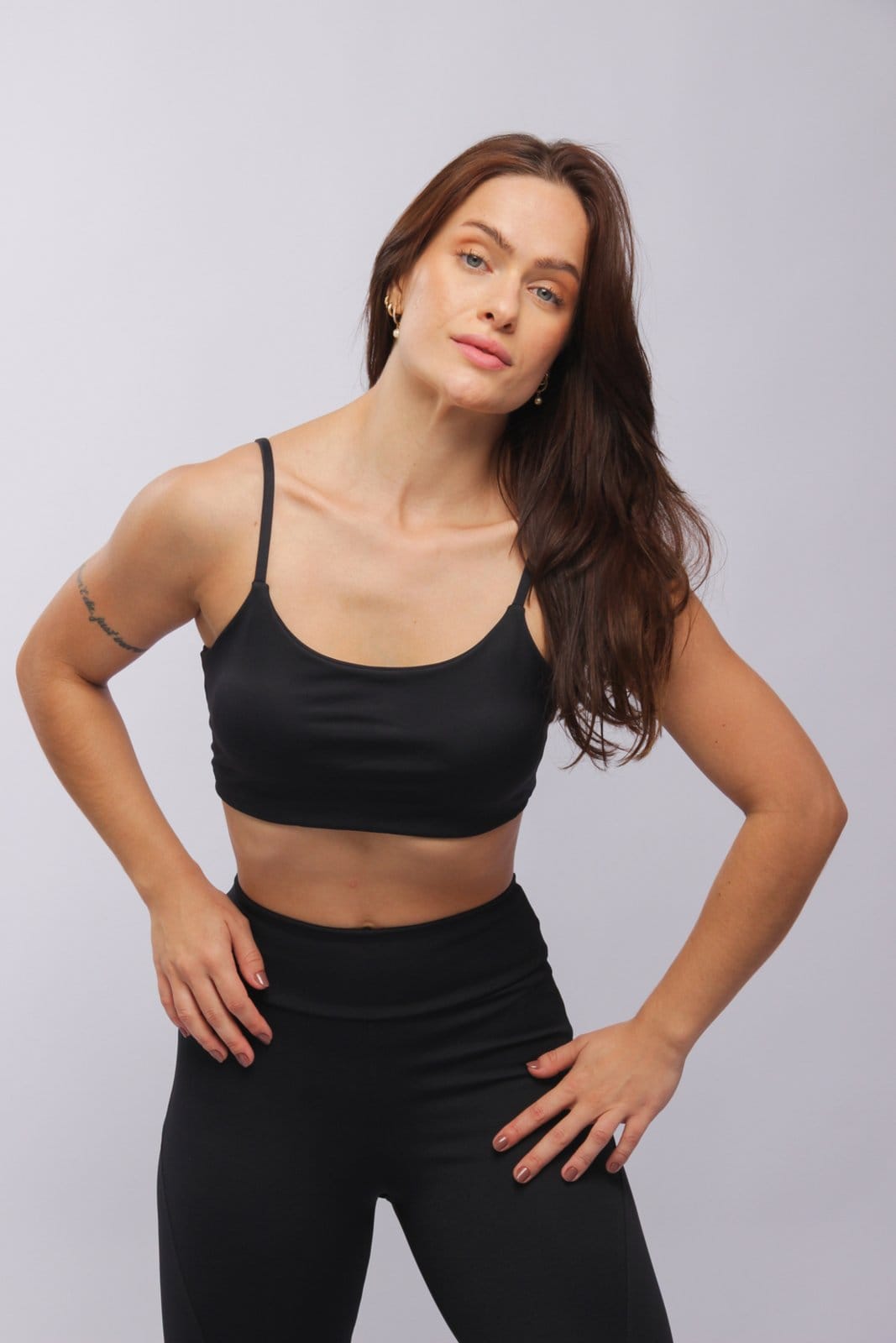 Vista 2 25012 - Legging Com Recortes Sport Duna Casual DunaCasual preto