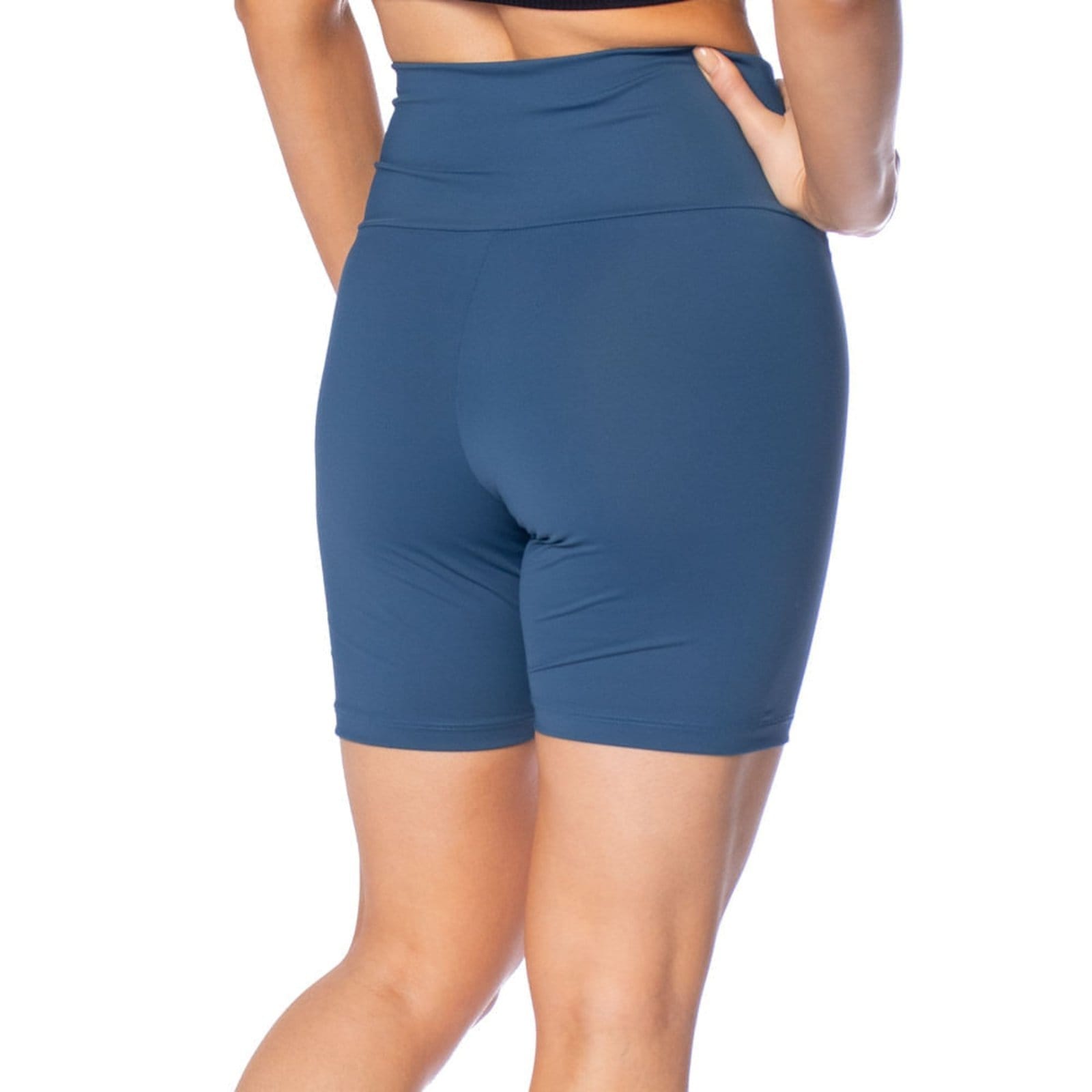 Vista 2 Bermuda Feminina Estilo do Corpo Powerfit Estilo Do Corpo azul marinho