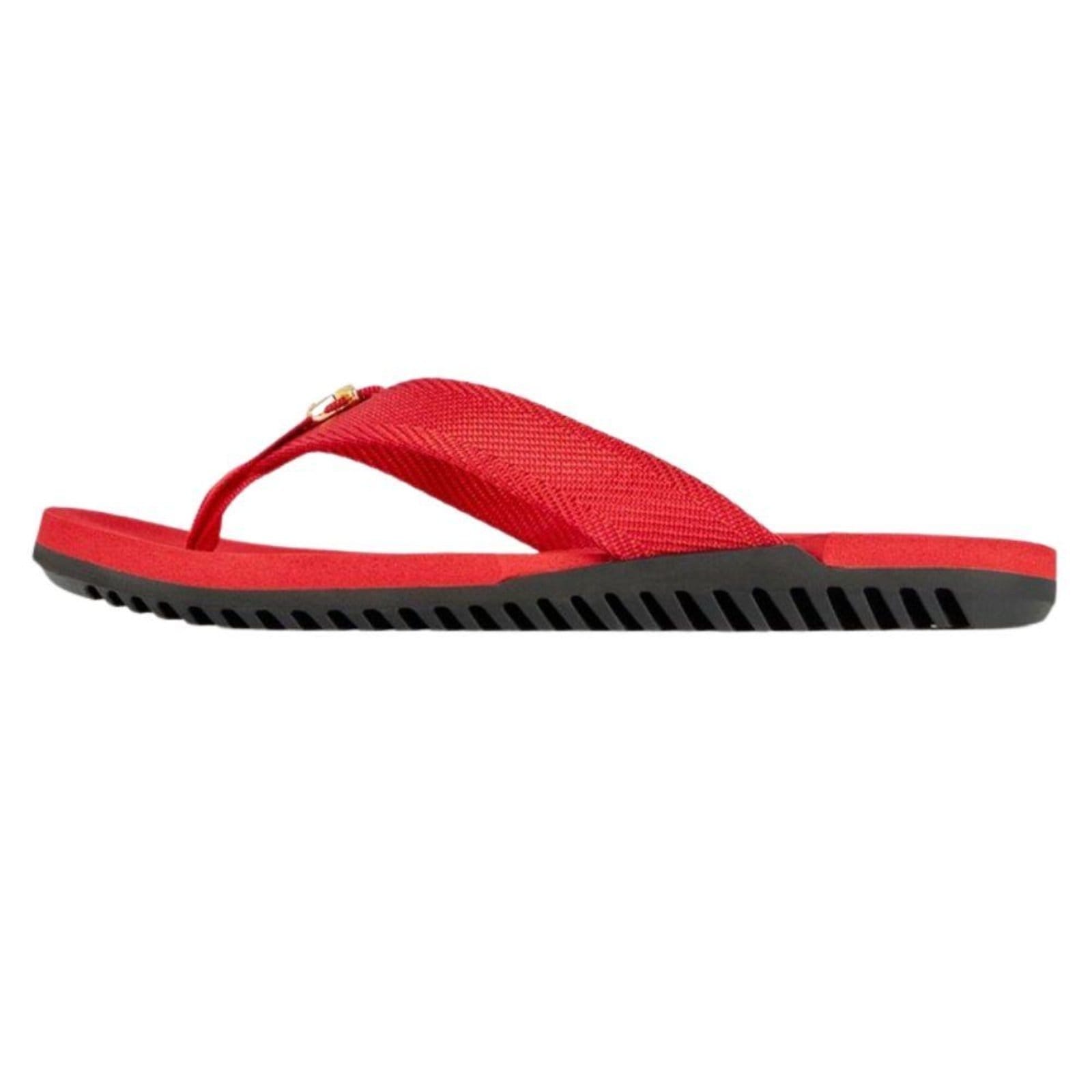 Vista 2 Chinelo Kenner Nk6 Masculino Vermelho e 745 preto