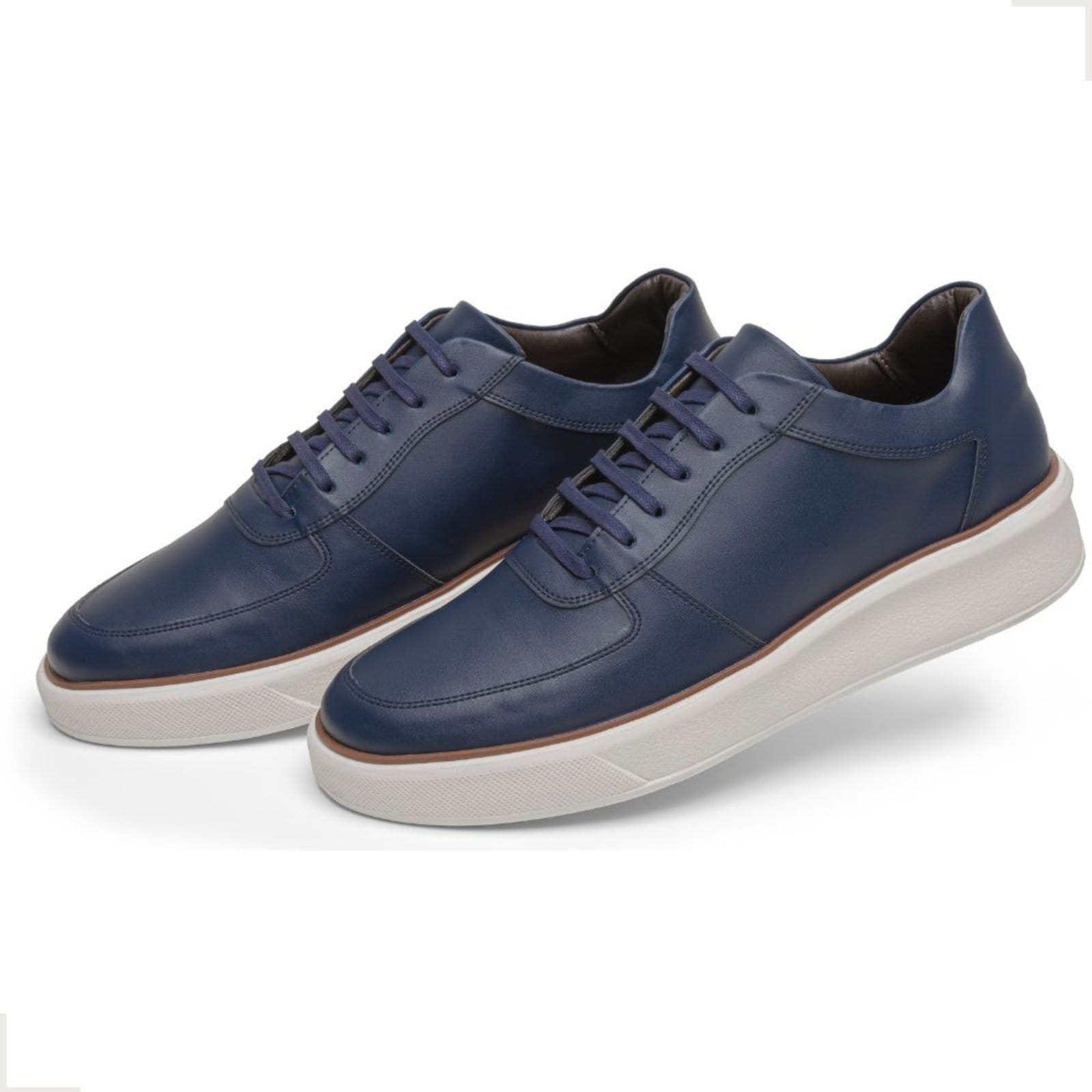 Sapato Casual Tênis Moderno Masculino com Cadarço Confortavel Bertelli Marinho