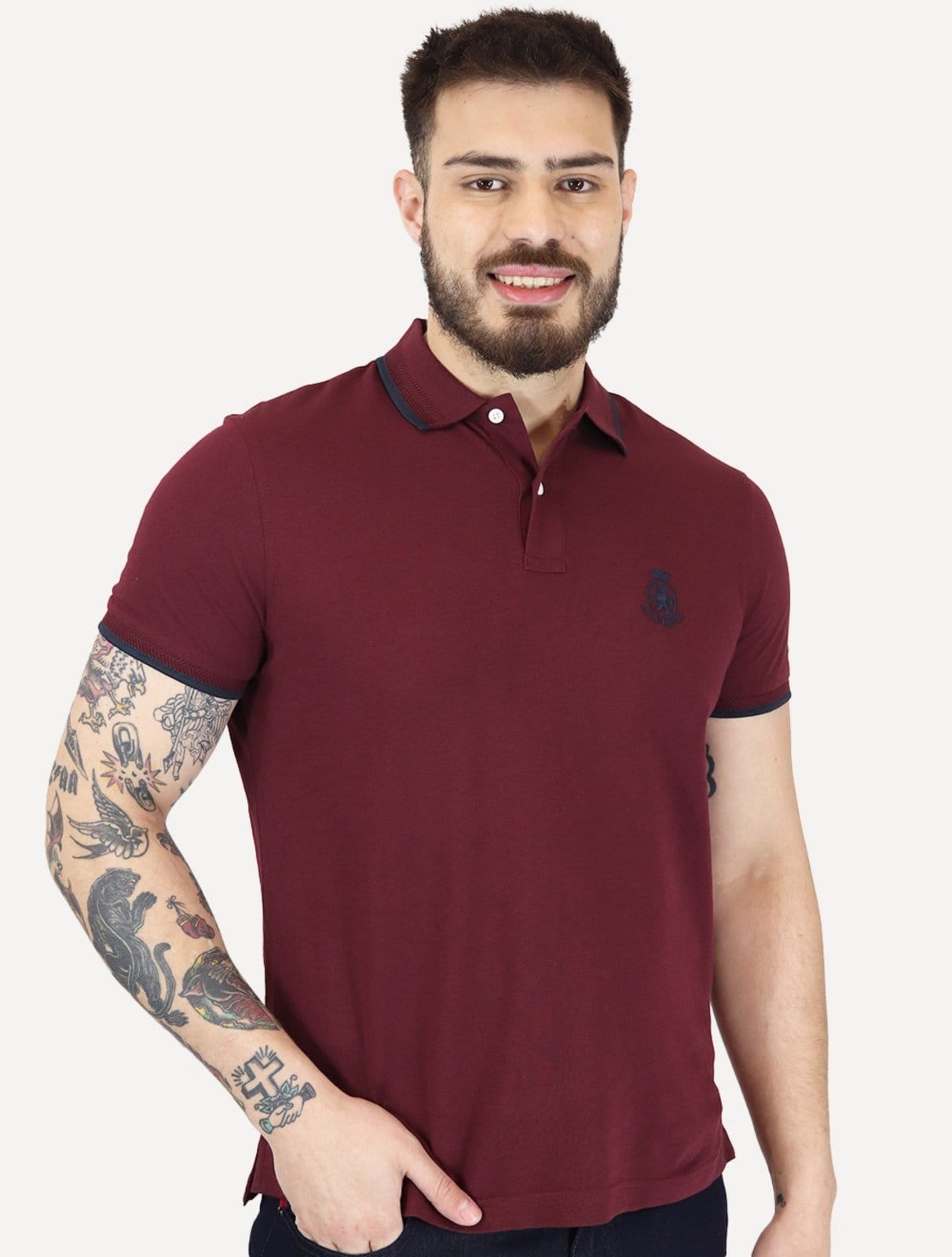 Polo Tommy Hilfiger Masculina Regular Holiday Crest