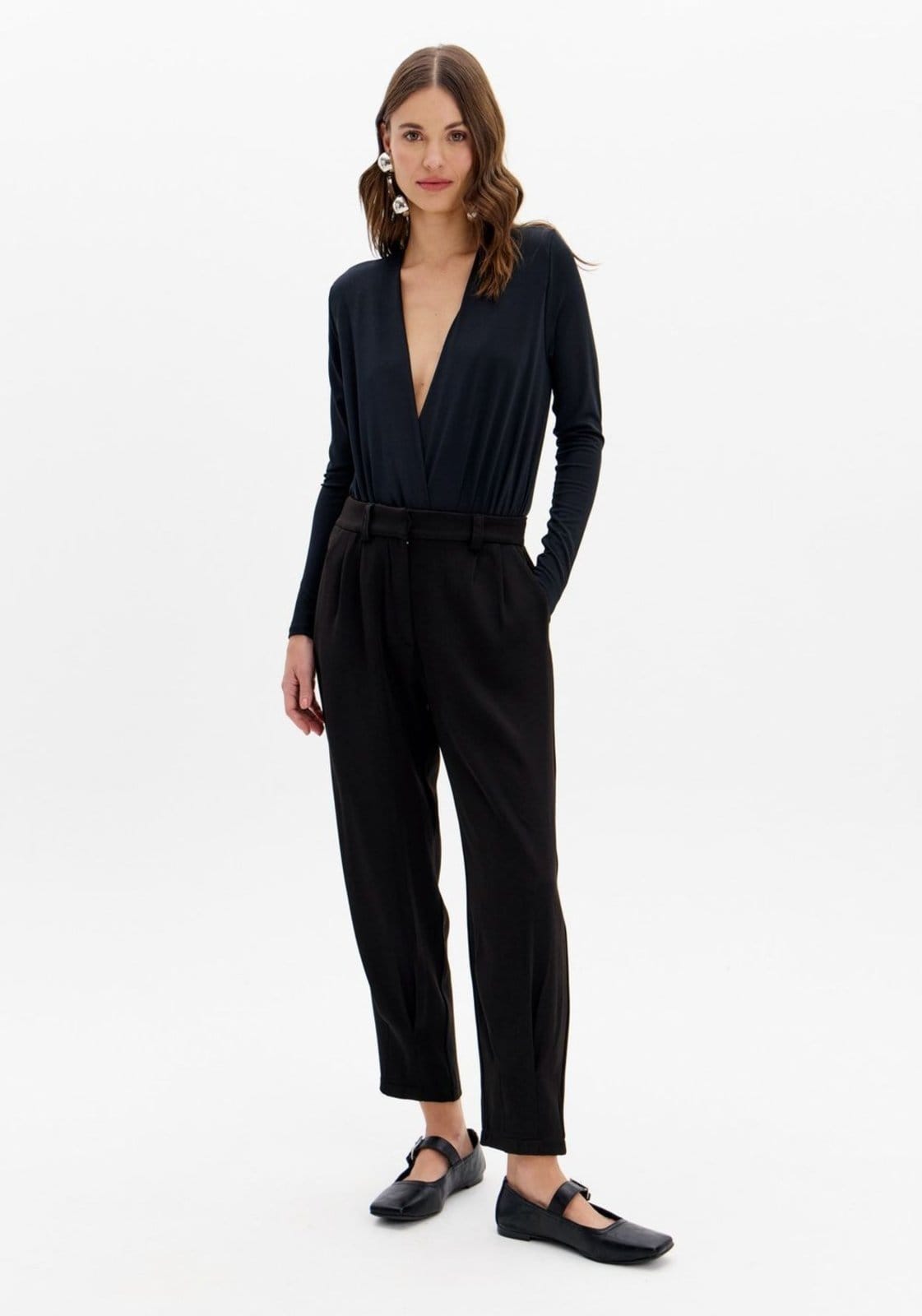 Calça Slouchy Cintura Alta