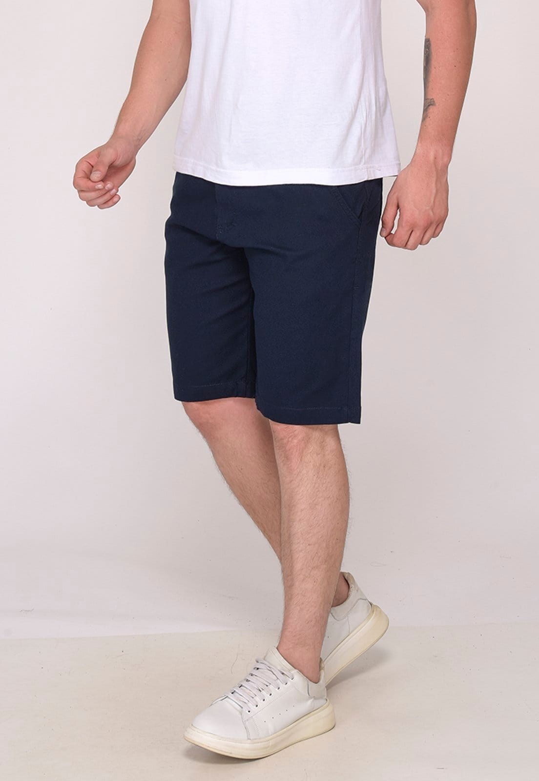 Bermuda Sarja Casual Masculina Conforto Elastano 7792