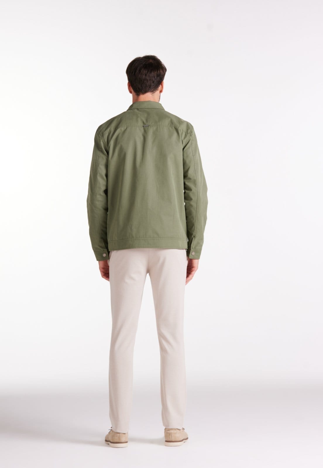 Vista 2 Calça Moletom Slim Alfaiataria Traymon cinza