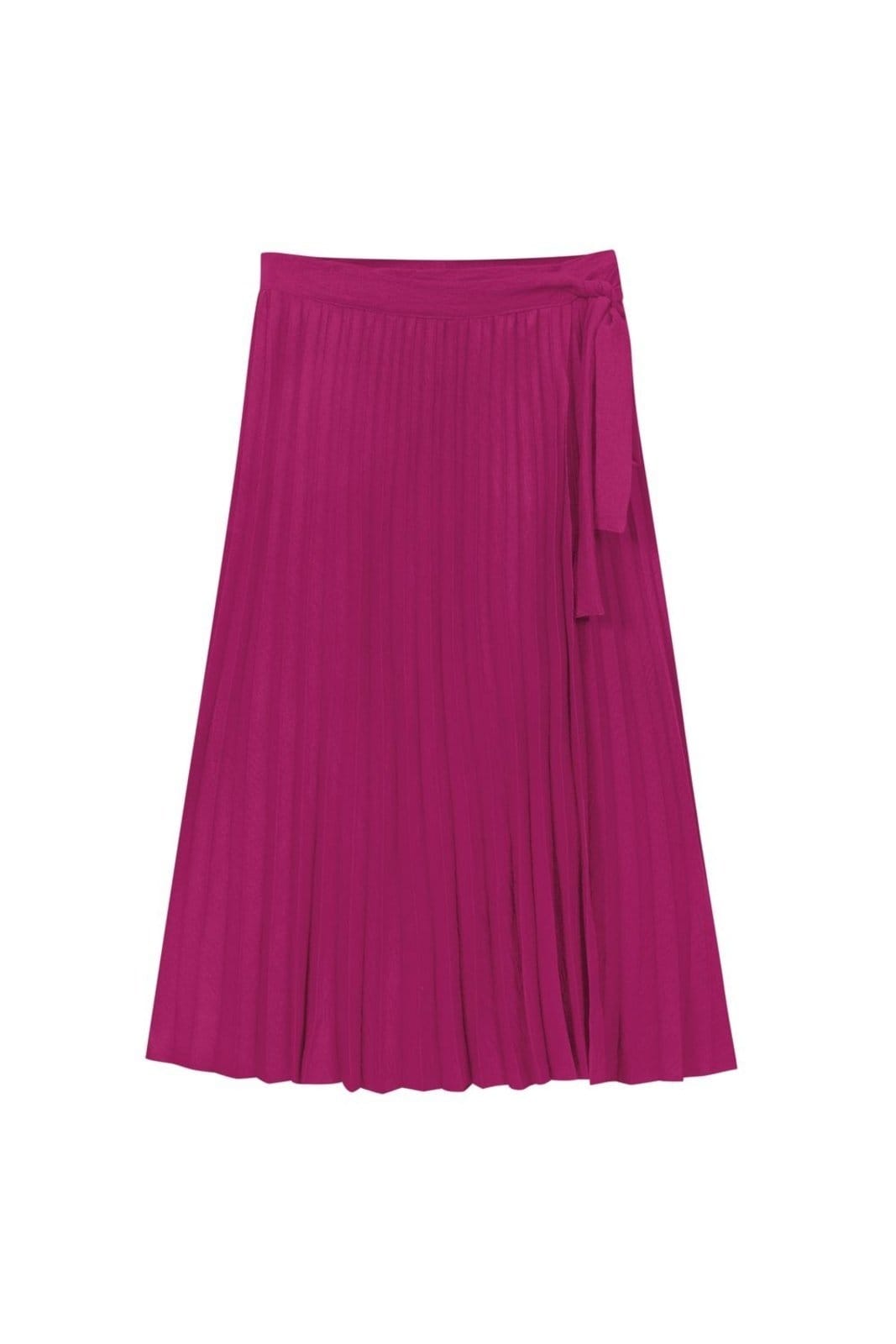 Saia Midi Plissada Feminina Marialícia