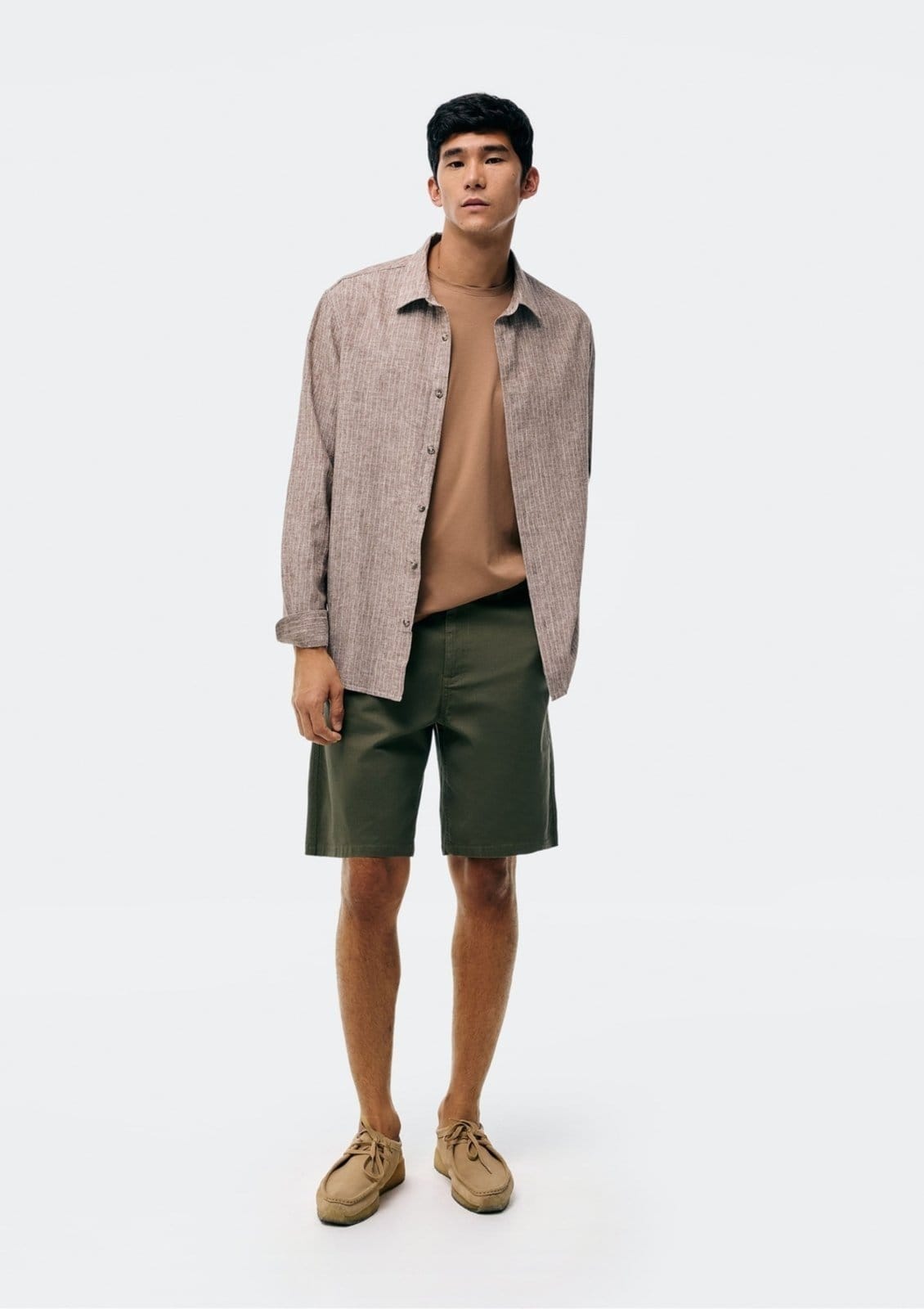 Bermuda Masculina Reta Em Sarja