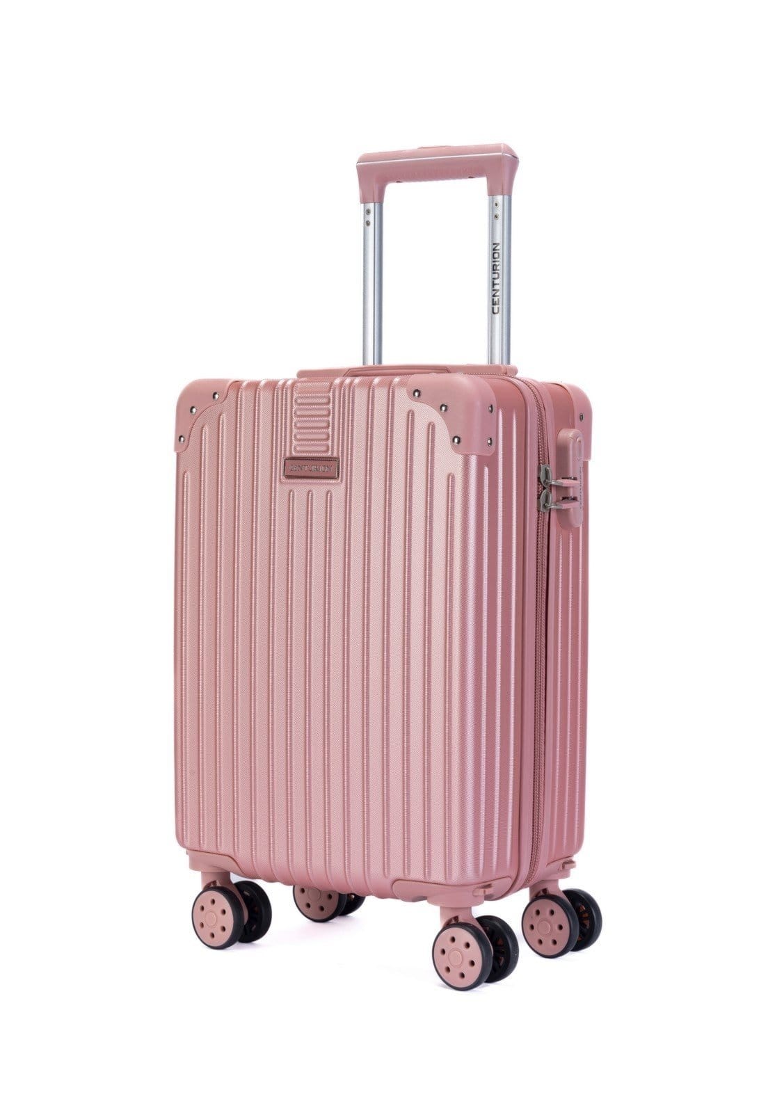 Mala de Viagem Centurion Bordo Mão Rígida Em Fibra Abs Espaçosa Resistente Rodas 360° Feminina Média