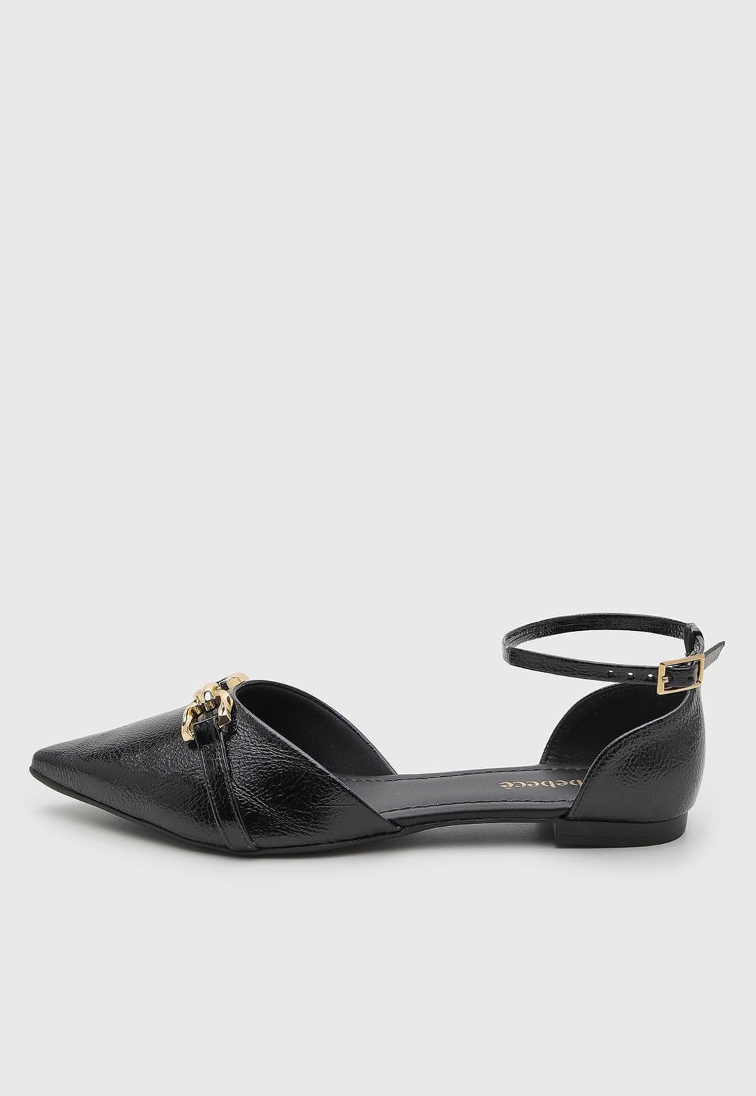 Sapatilha Feminina Beecê Ponta Fina Preta