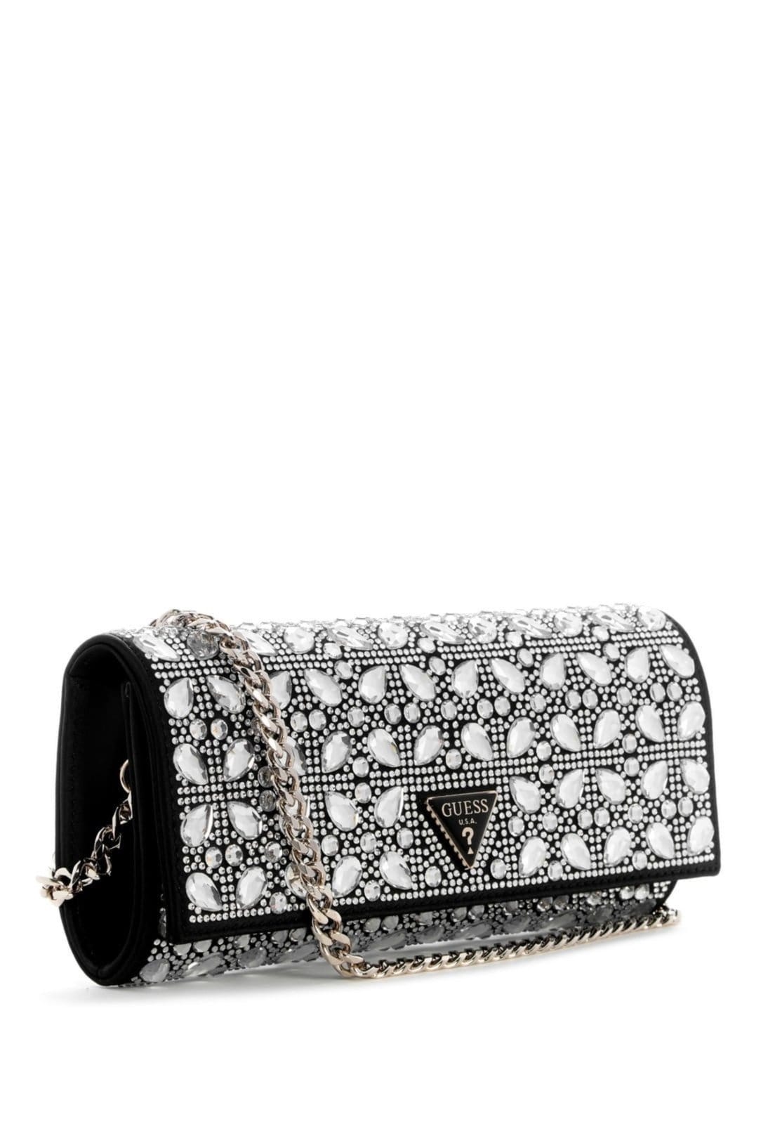 Vista 2 Bolsa Guess Elsie Clutch Guess preto