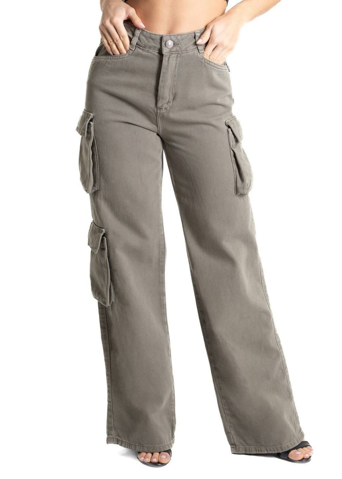 Calça Sarja Sawary Wide Leg- 280818