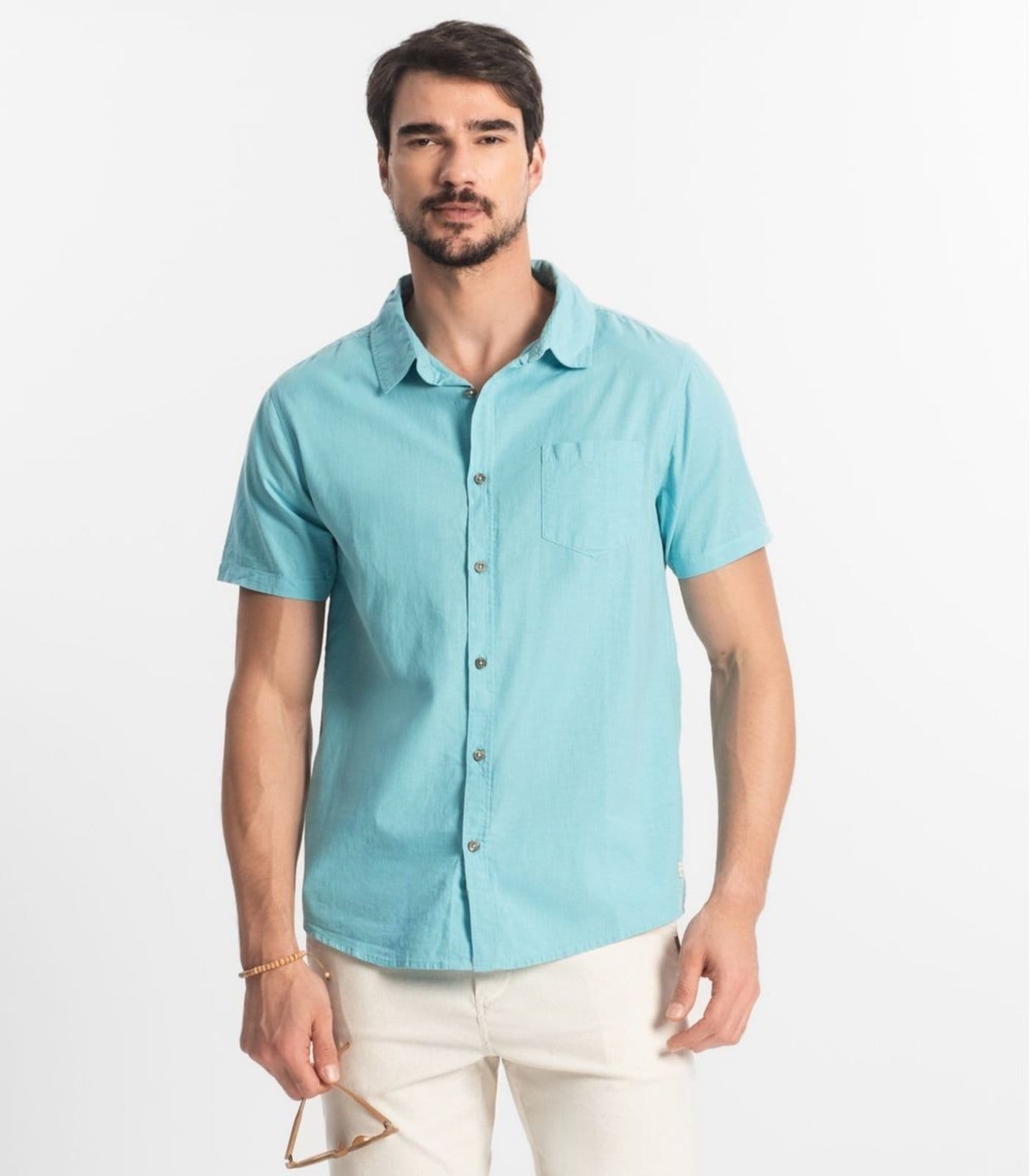 Camisa Masculina Em Tricoline Diametro