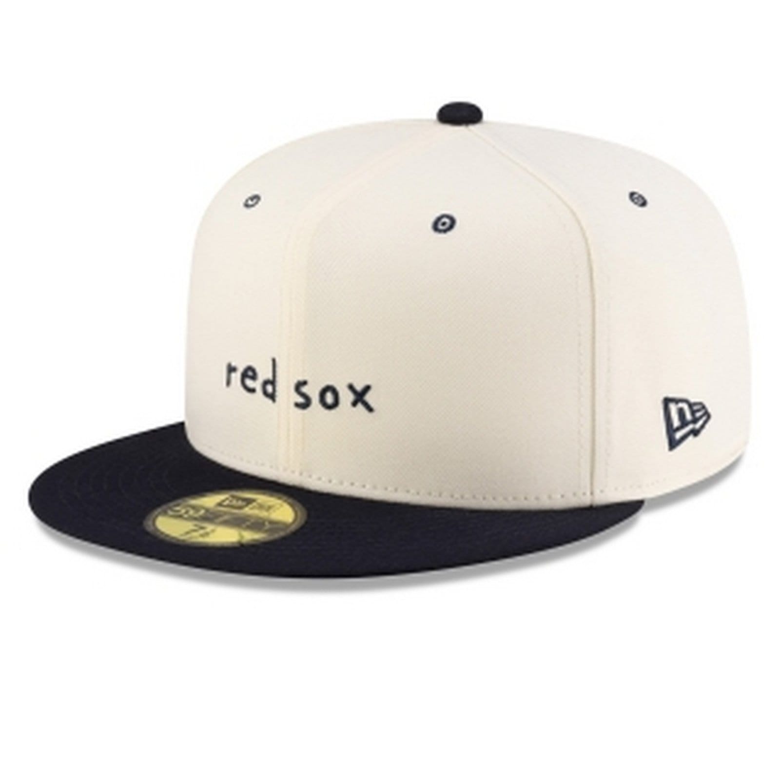 Vista principal Bone New Era 59FIFTY Fitted Micah Johnson x Boston Red Sox Script MLB new era off-white red