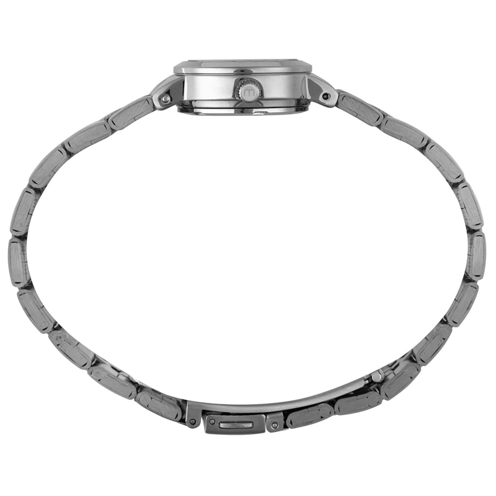 Vista 2 Relógio Feminino Clássico Estojo Mini Bolsa Mondaine prata