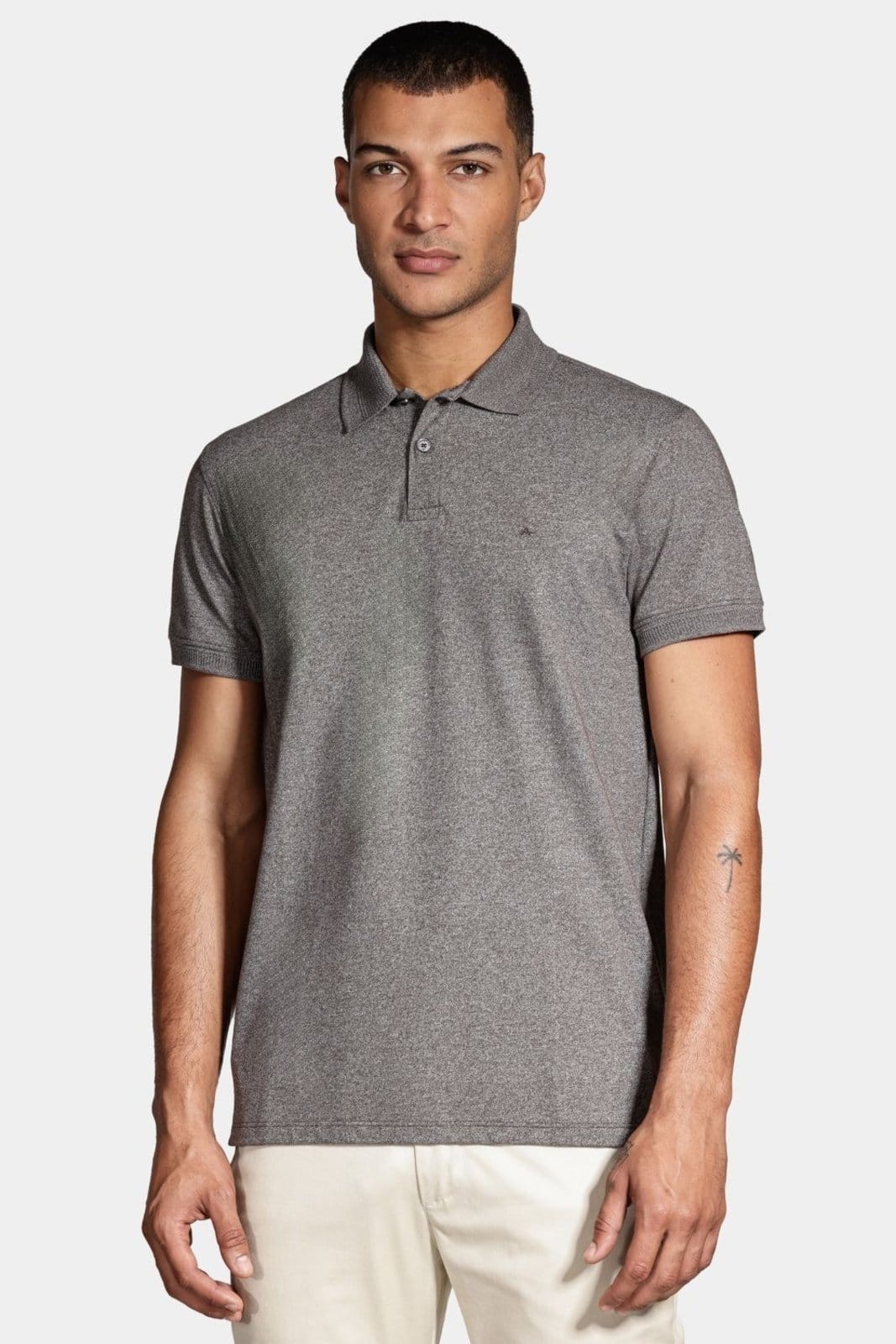 Polo Aramis Piquet Gola Jacquard Militar