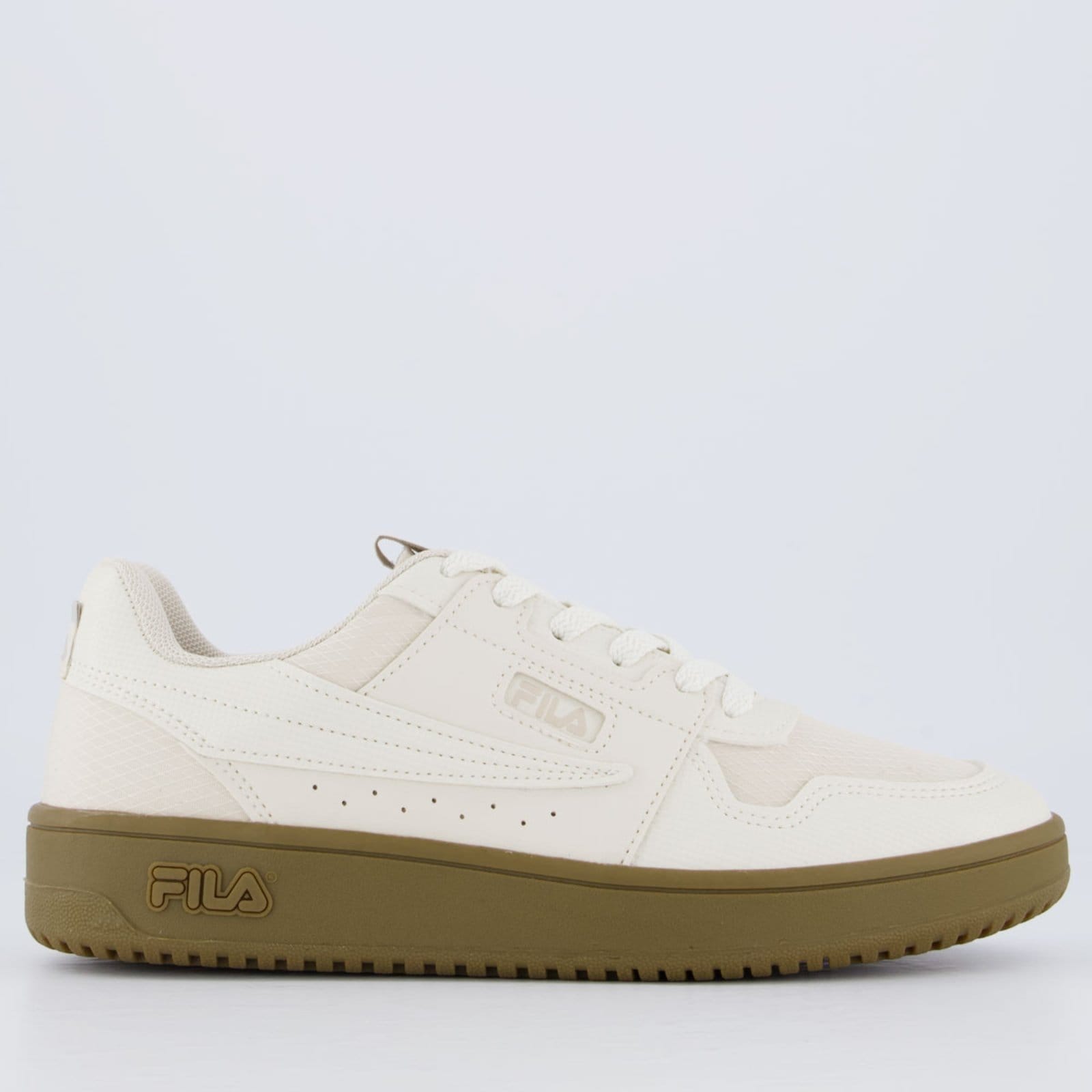 Vista principal Tênis Fila ACD Classic Feminino e Marrom Fila bege