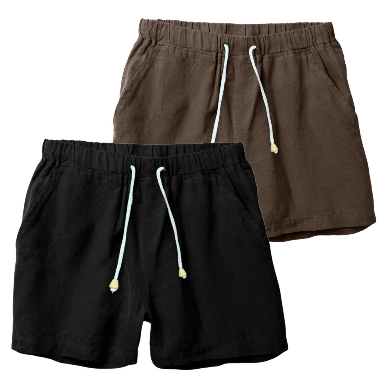 Kit 2 Shorts Linho Premium Bermuda Masculina Moderno e Leve