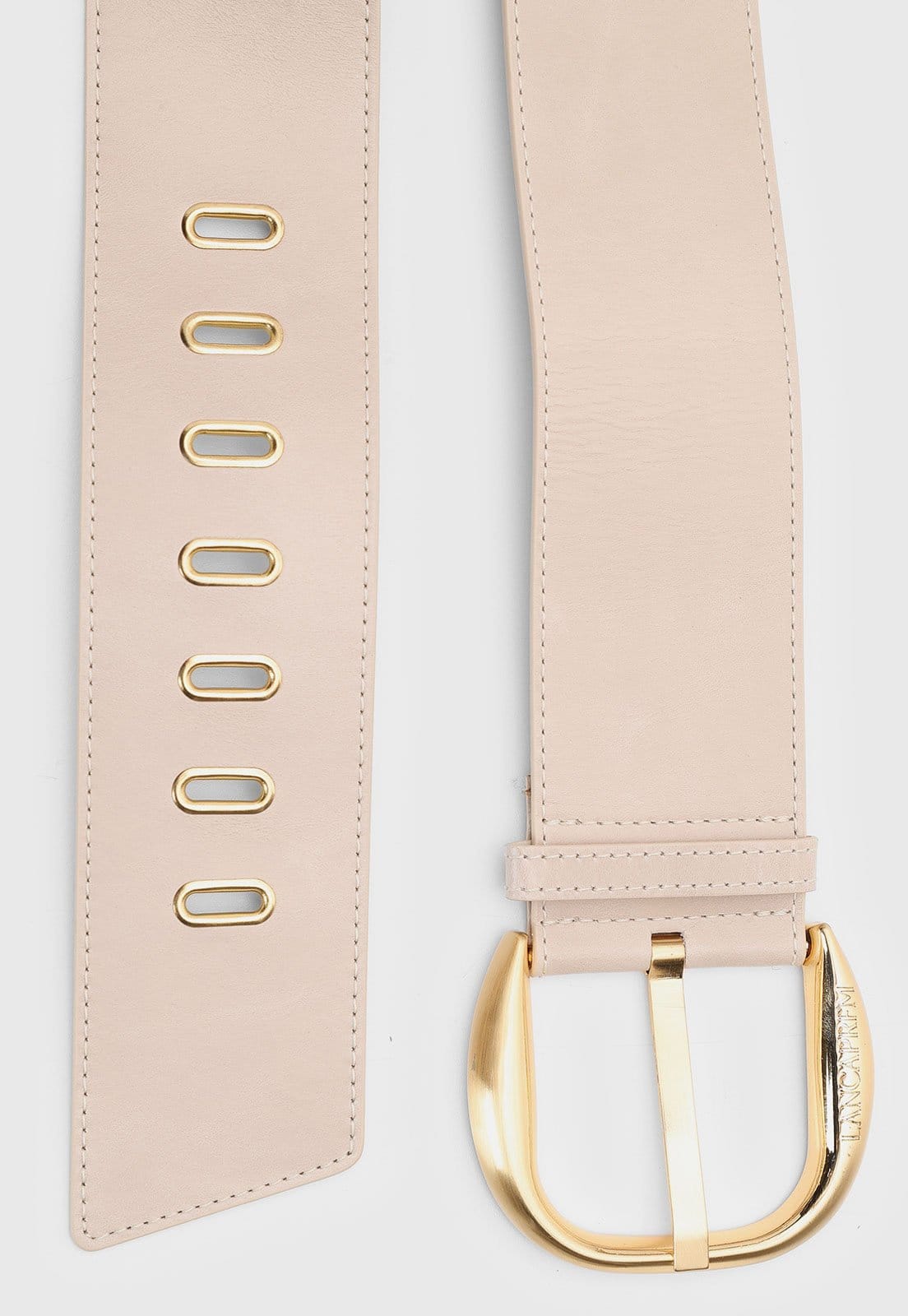 Cinto Feminino Lança Perfume Largo Fivela Metal Off-White - 2