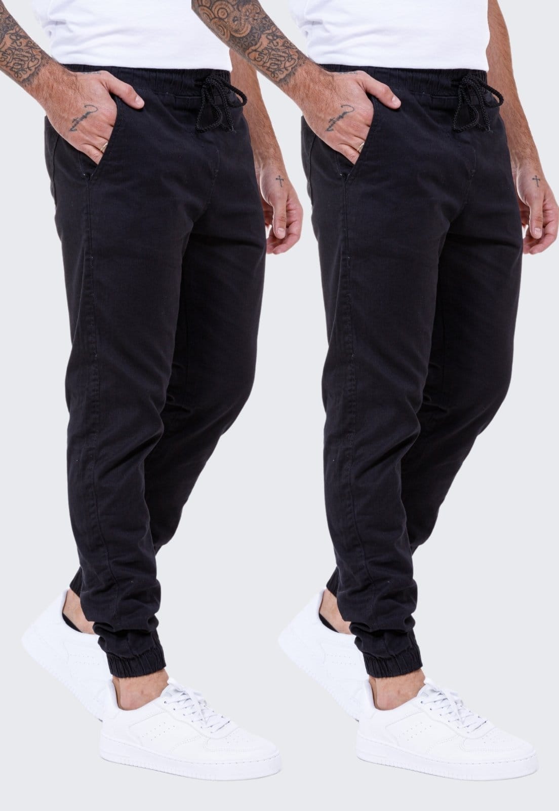 Kit 2 Calça Jogger Sarja Masculina Daze Modas