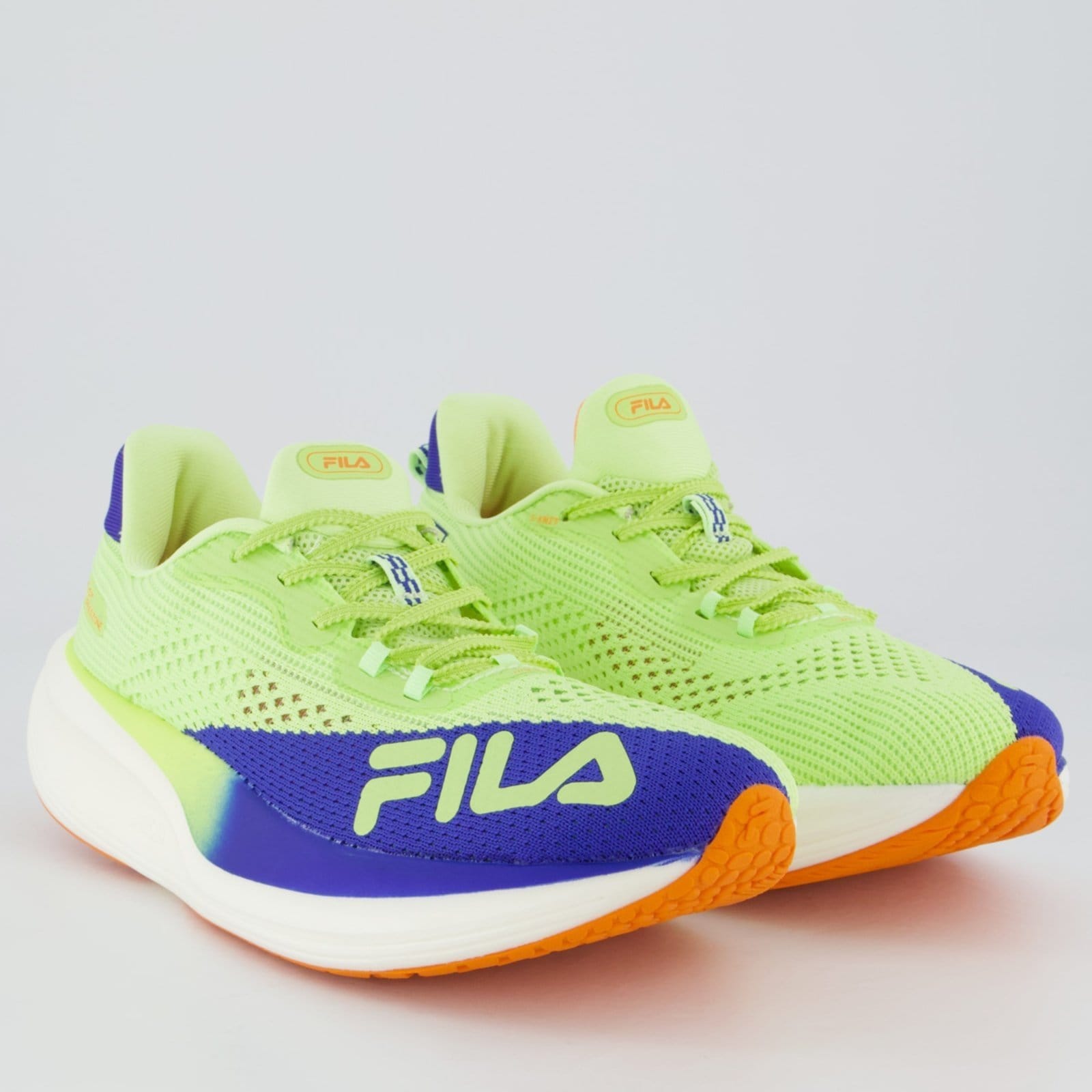 Vista 2 Tênis Fila Racer Speedzone Feminino e Azul Fila verde