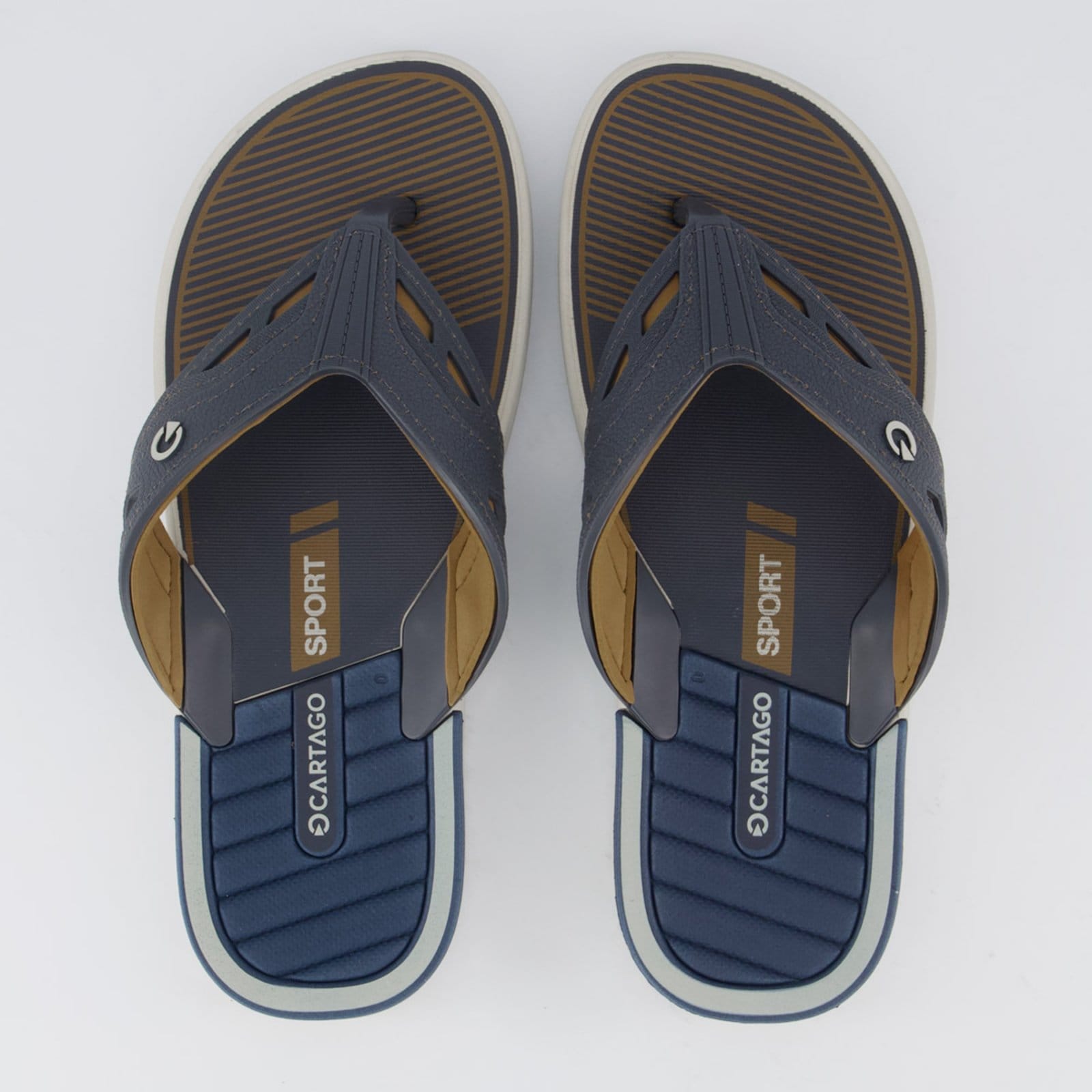 Chinelo Cartago Dallas Bege e